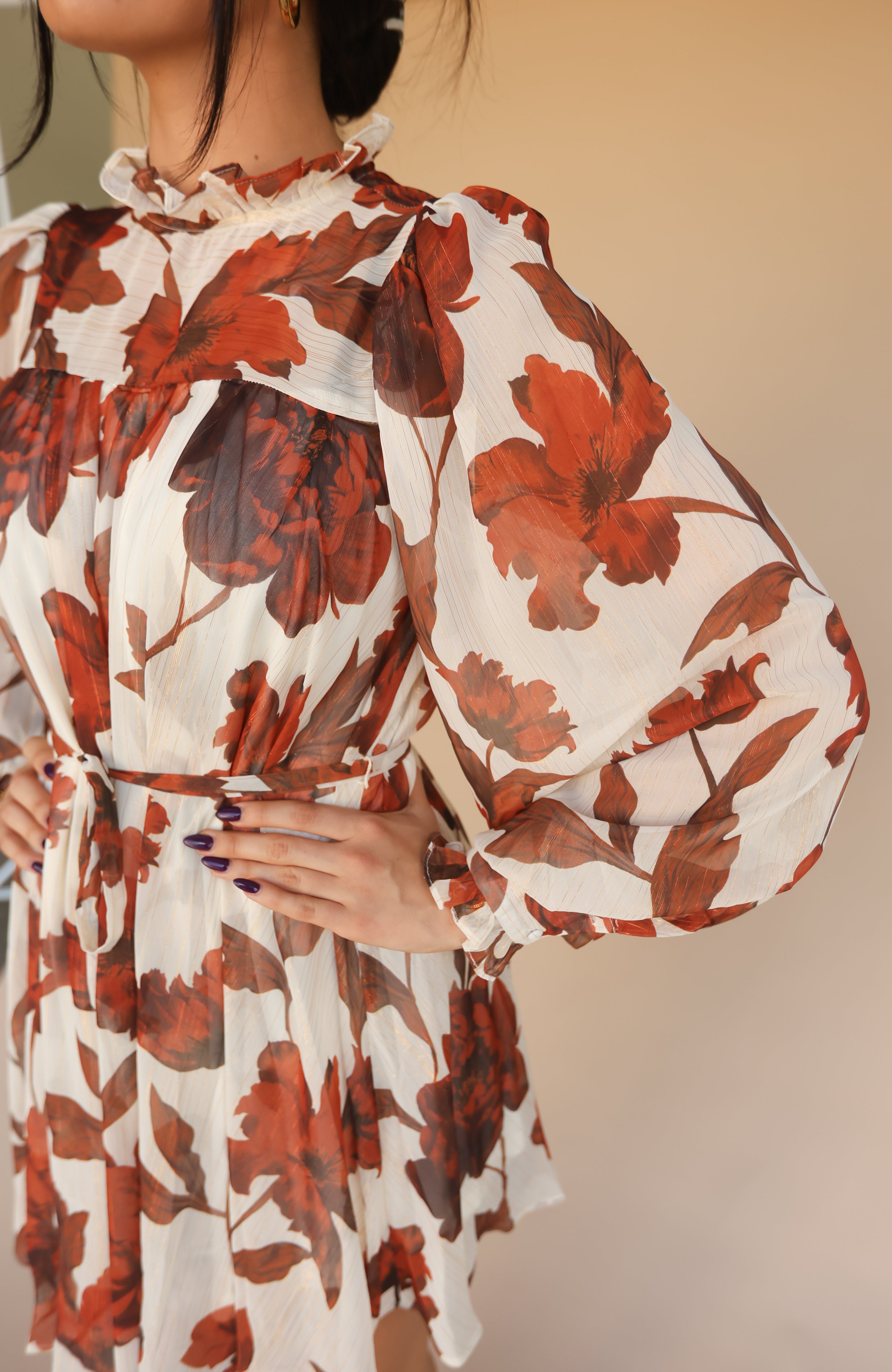 Autumn Petal Dress – Copper + Cloth