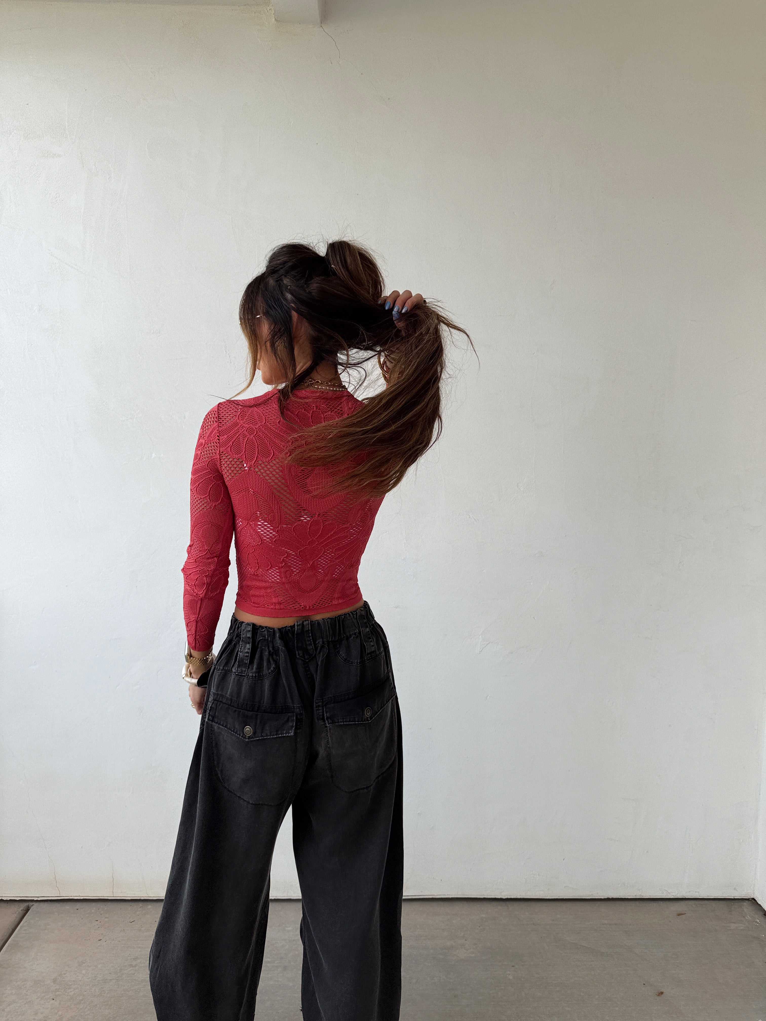 Marlowe Crimson Top