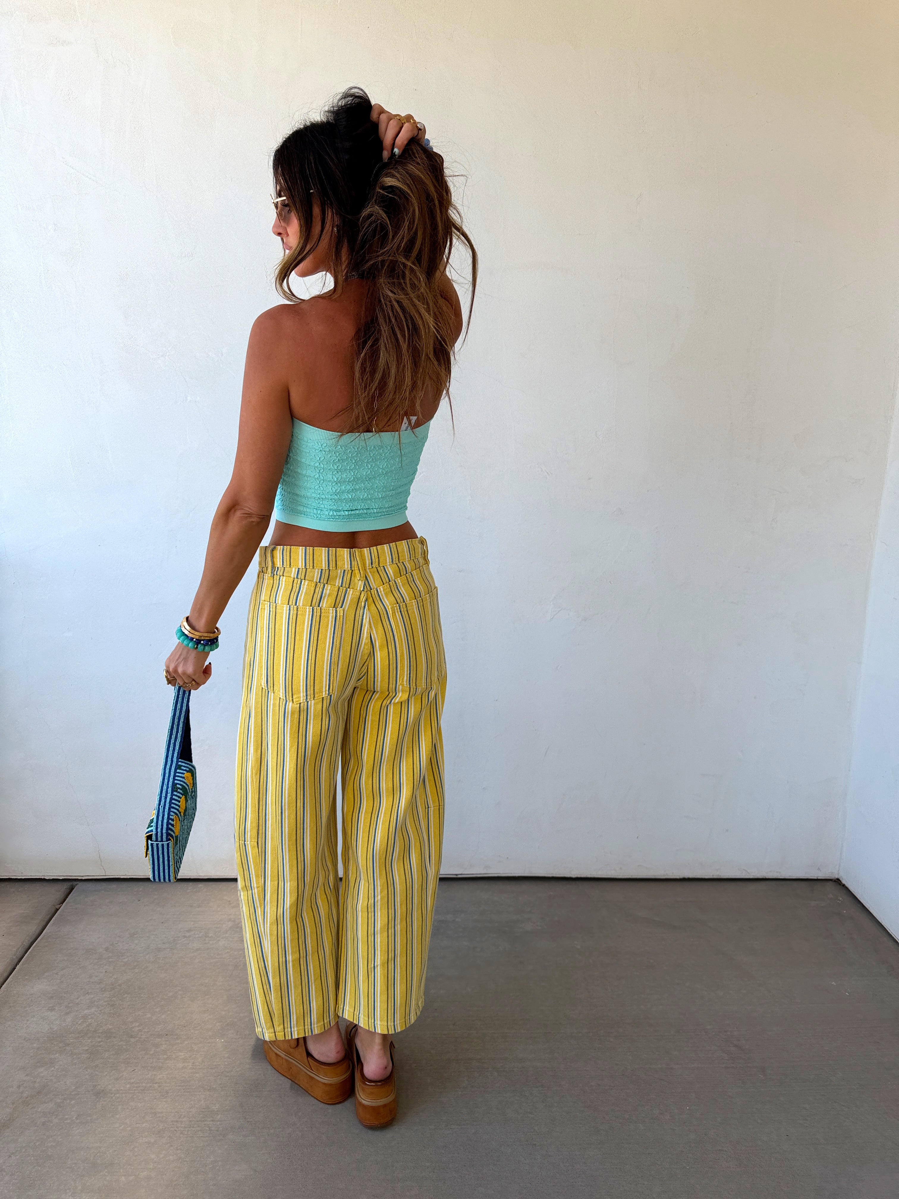 Sorrento Stripe Barrel Jeans