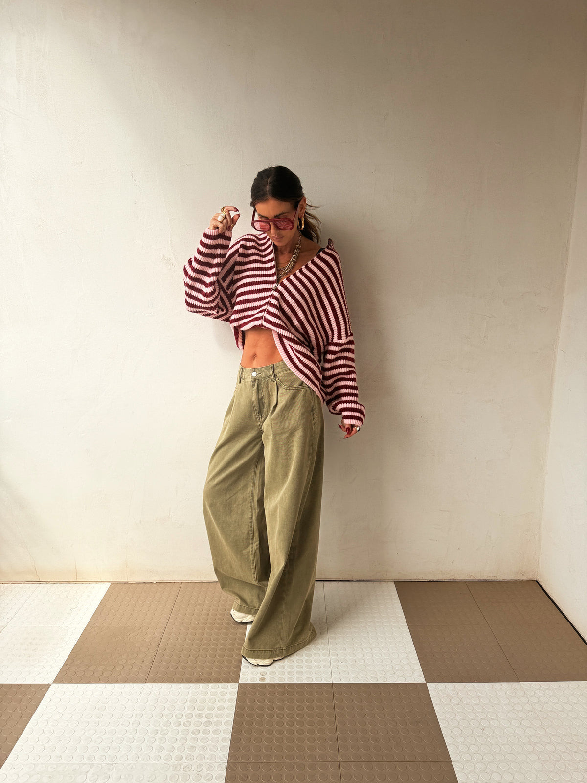 Zane Striped Zipup