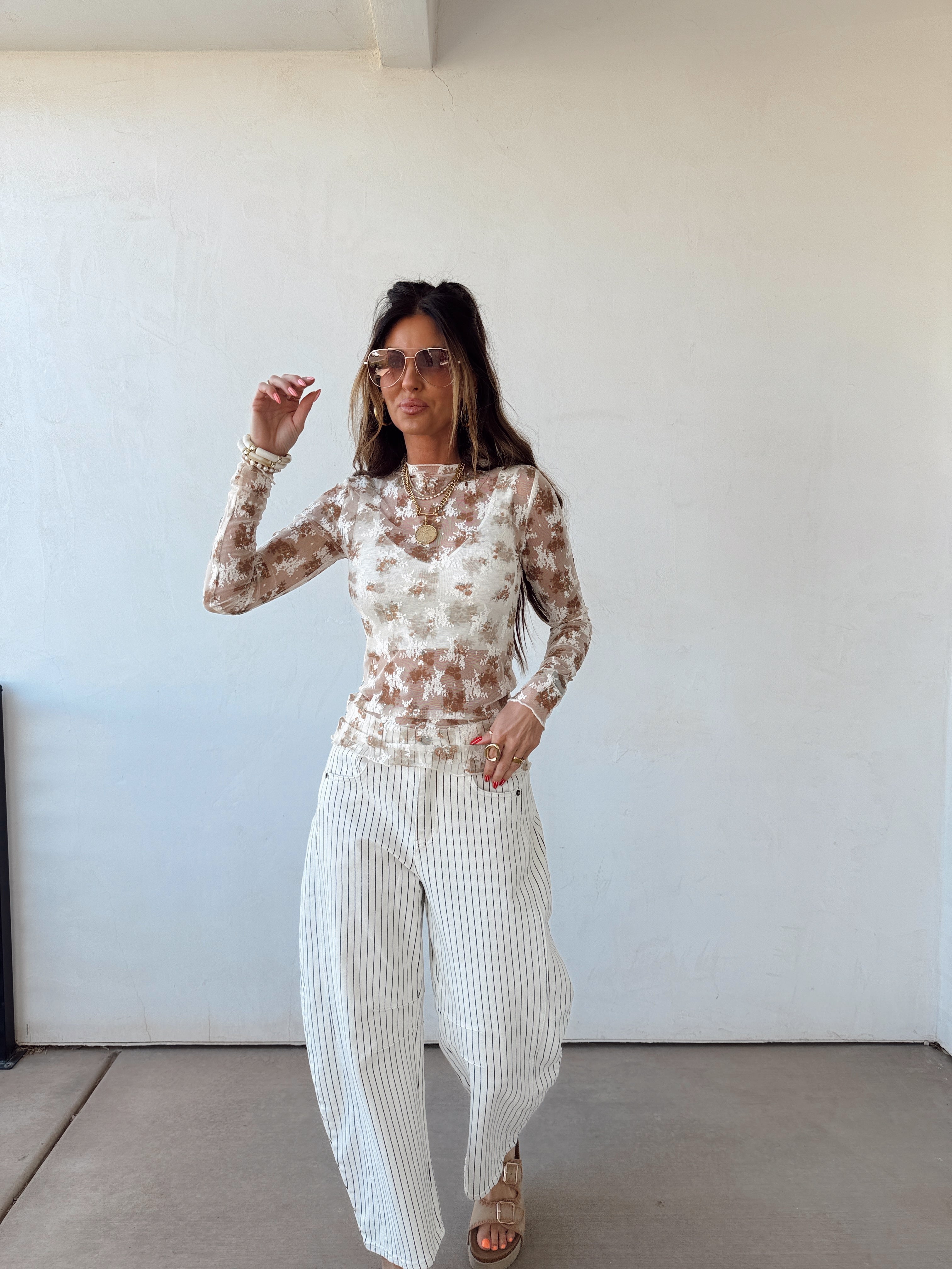 Desert Petal Lace Top