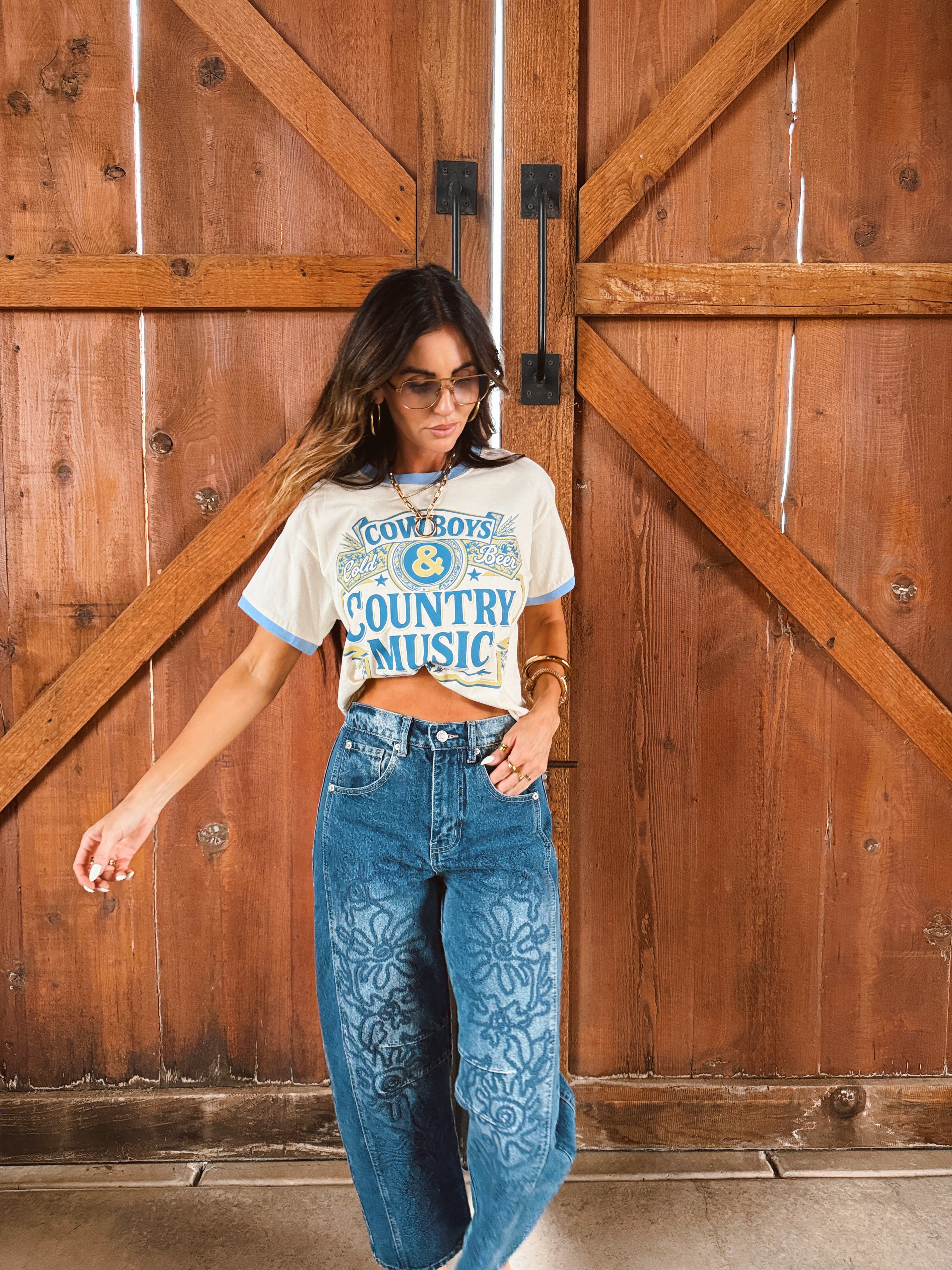 Country Nights Music Tee