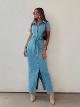 Load image into Gallery viewer, Summer Blues Denim Dress
