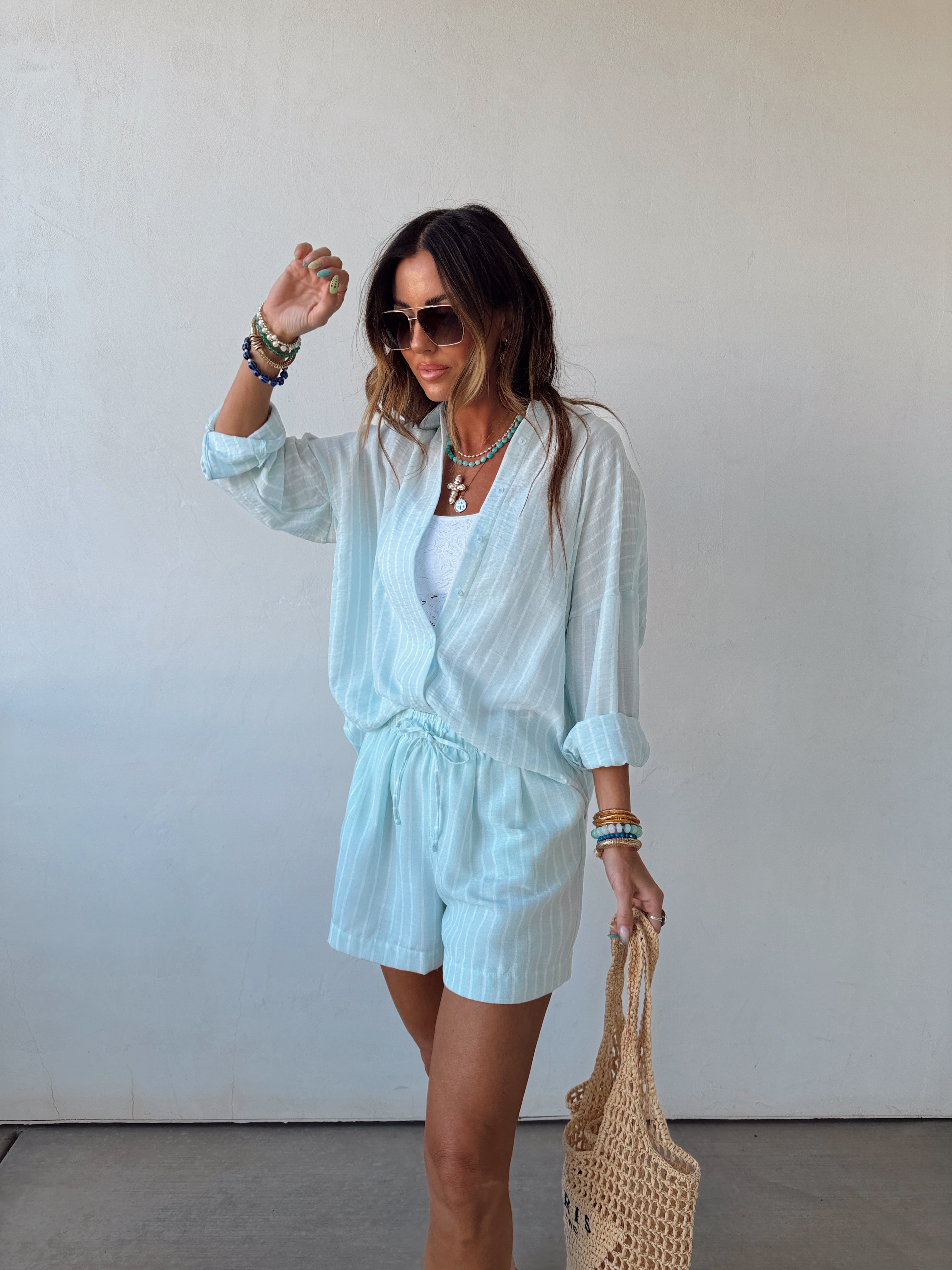 Milan Striped SHORTS