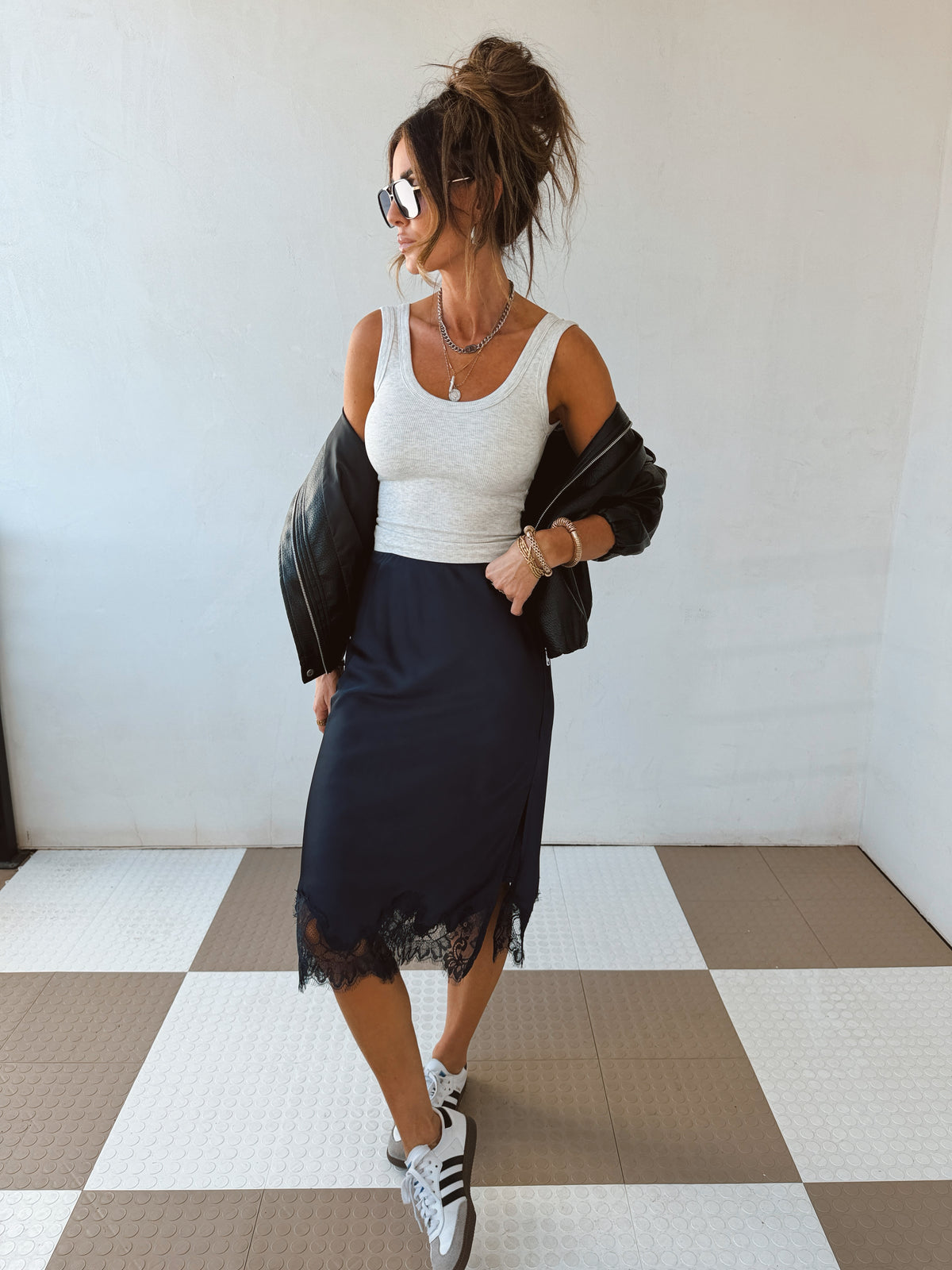 Midnight Lace Midi