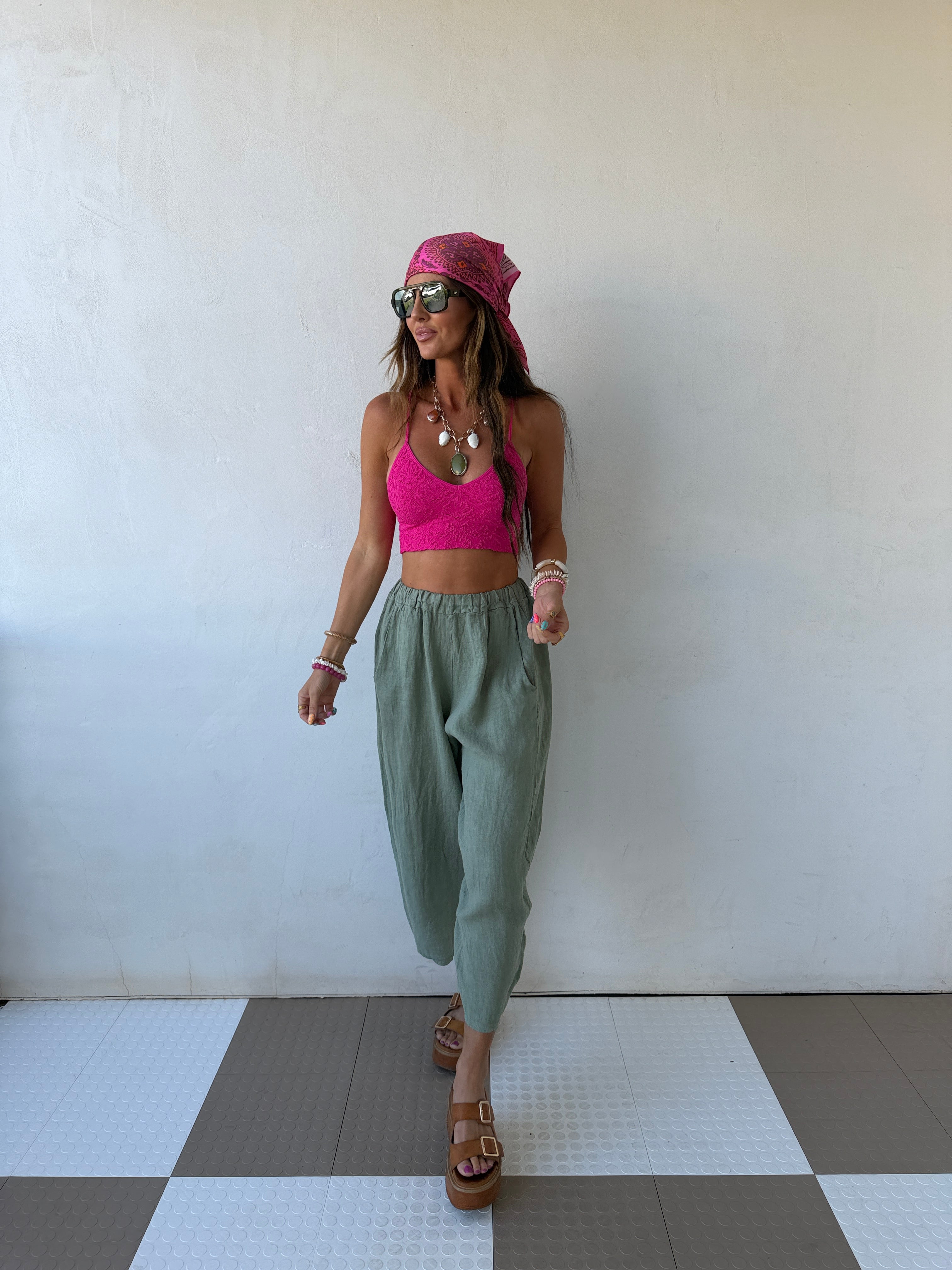 Herbal Linen Pants