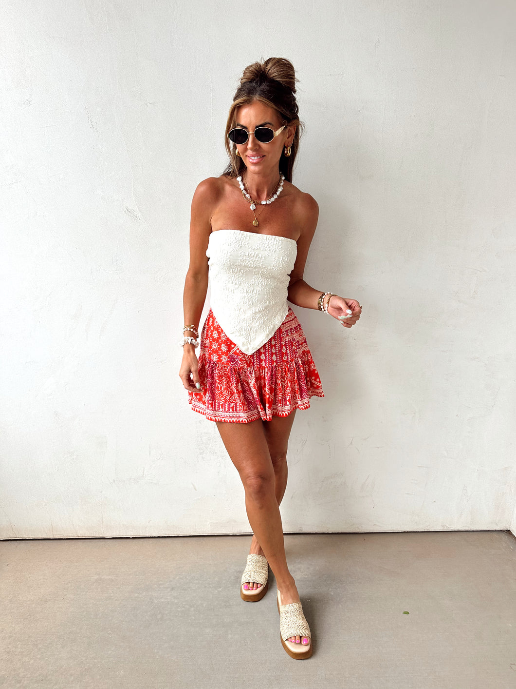 Swan Scarf Top