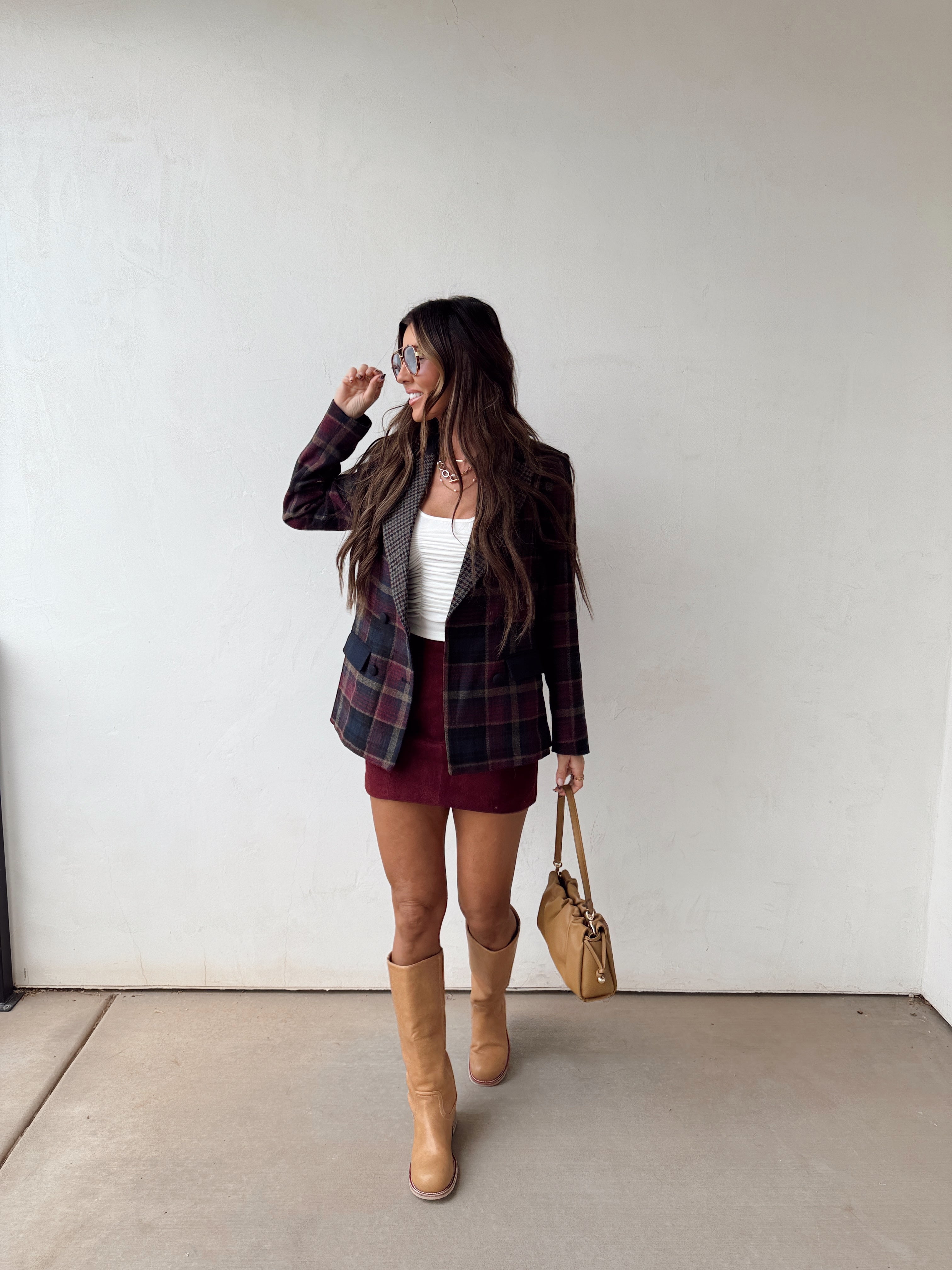 Plaid Schoolgirl Blazer