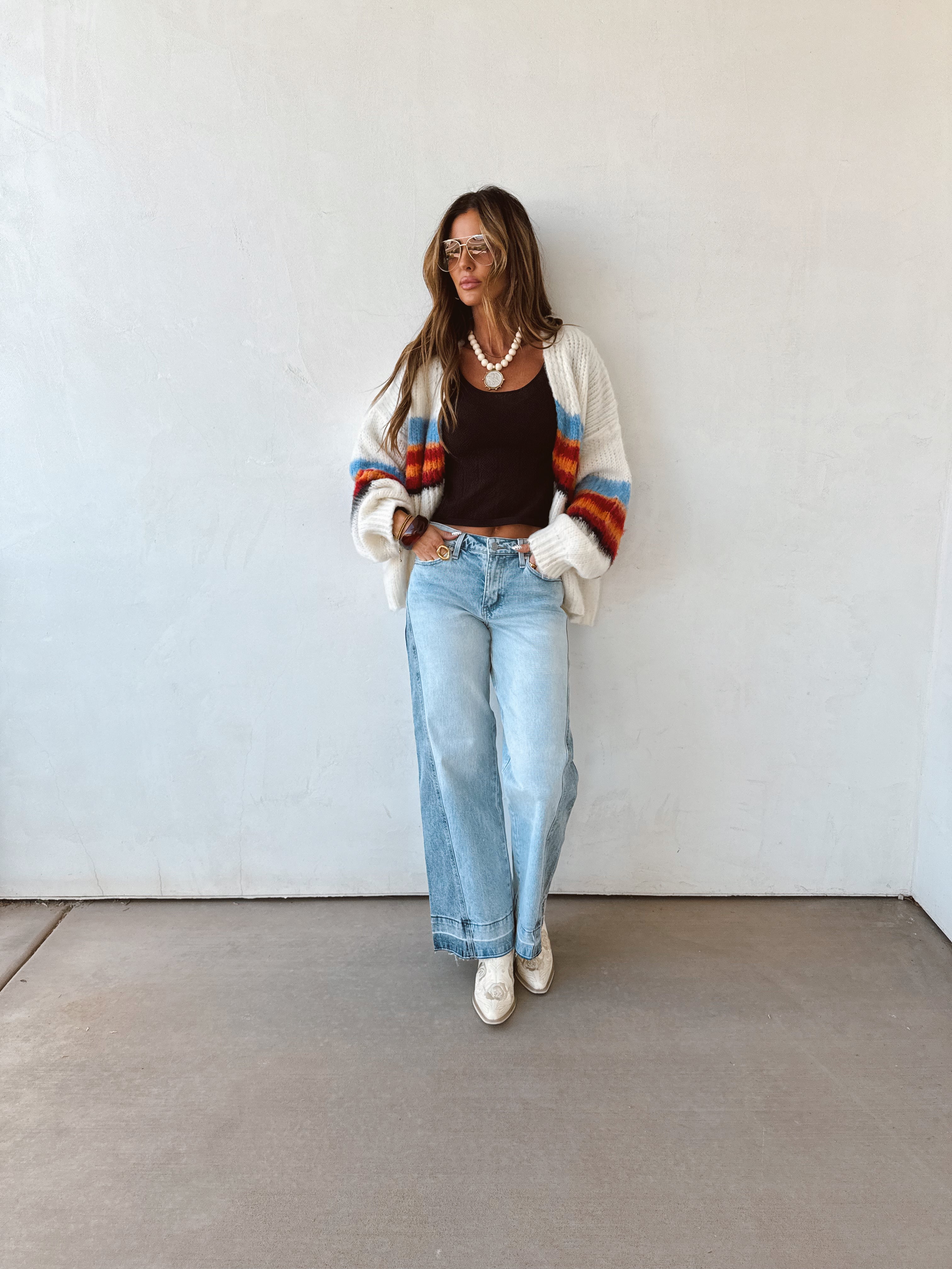 Contrast Edge Denim