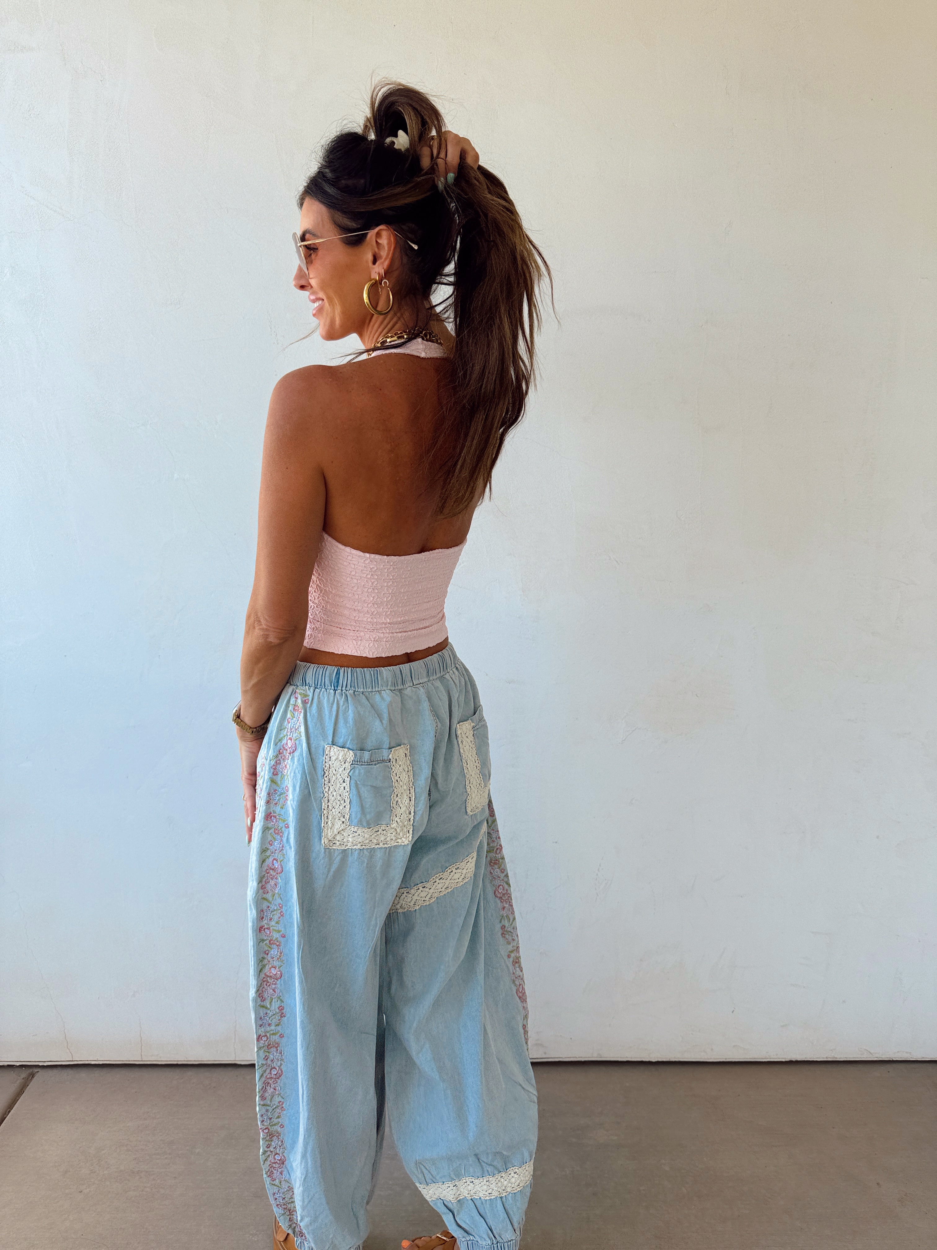 Bloomside Denim Joggers