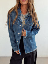 Load image into Gallery viewer, Cool And Collared Denim Jacket
