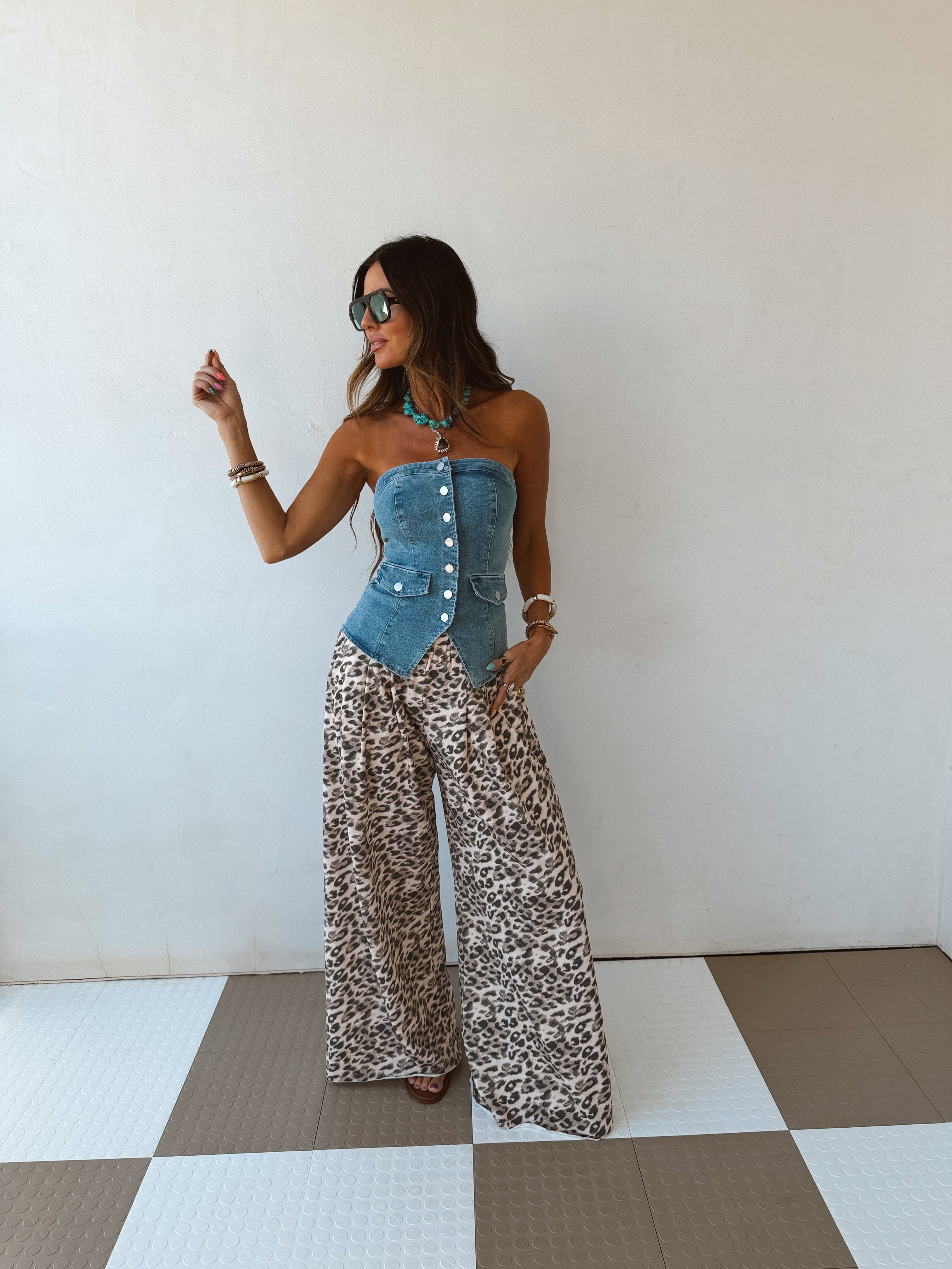 Verano Denim Tube Top