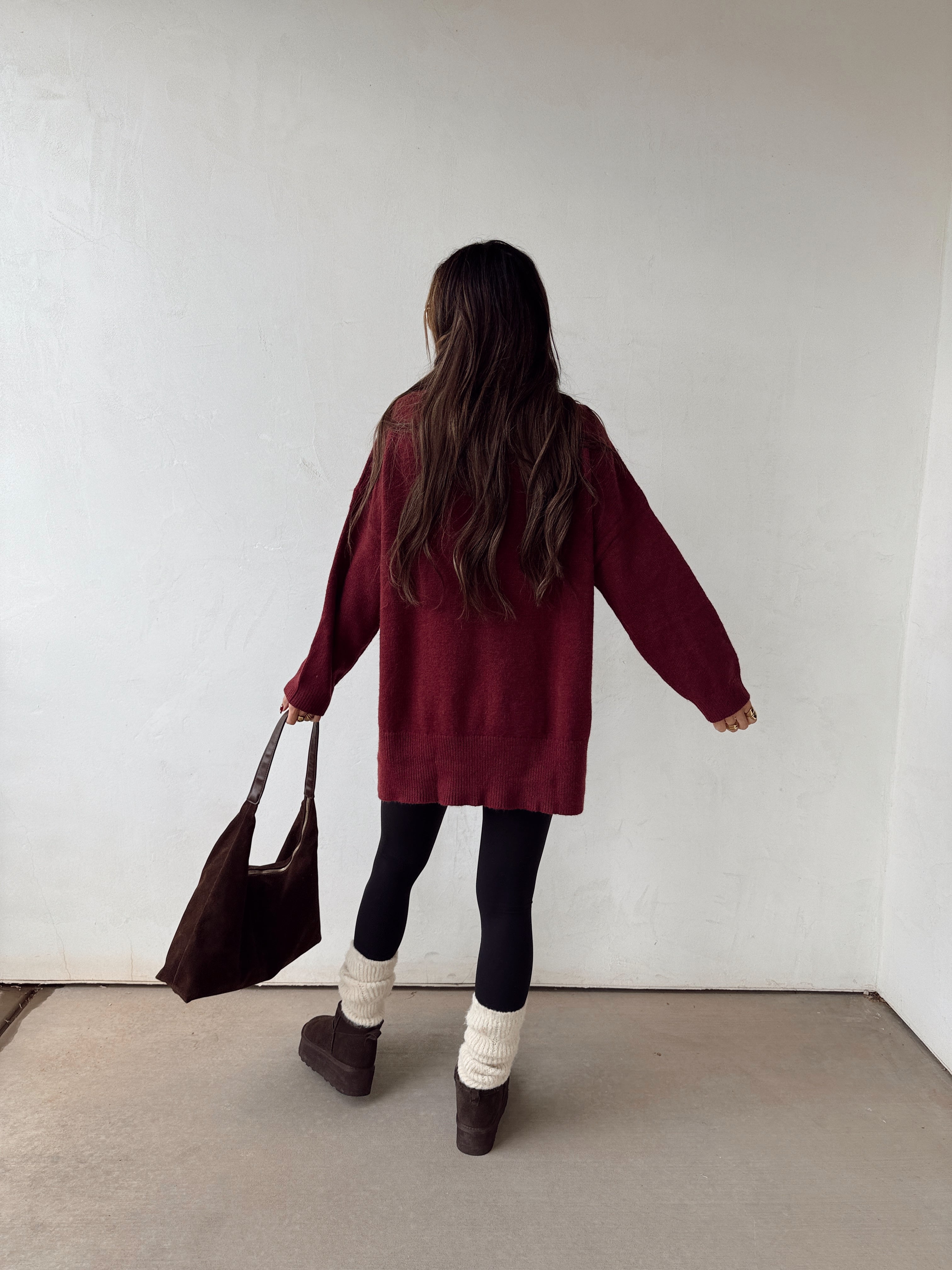 Burgundy Moon Sweater