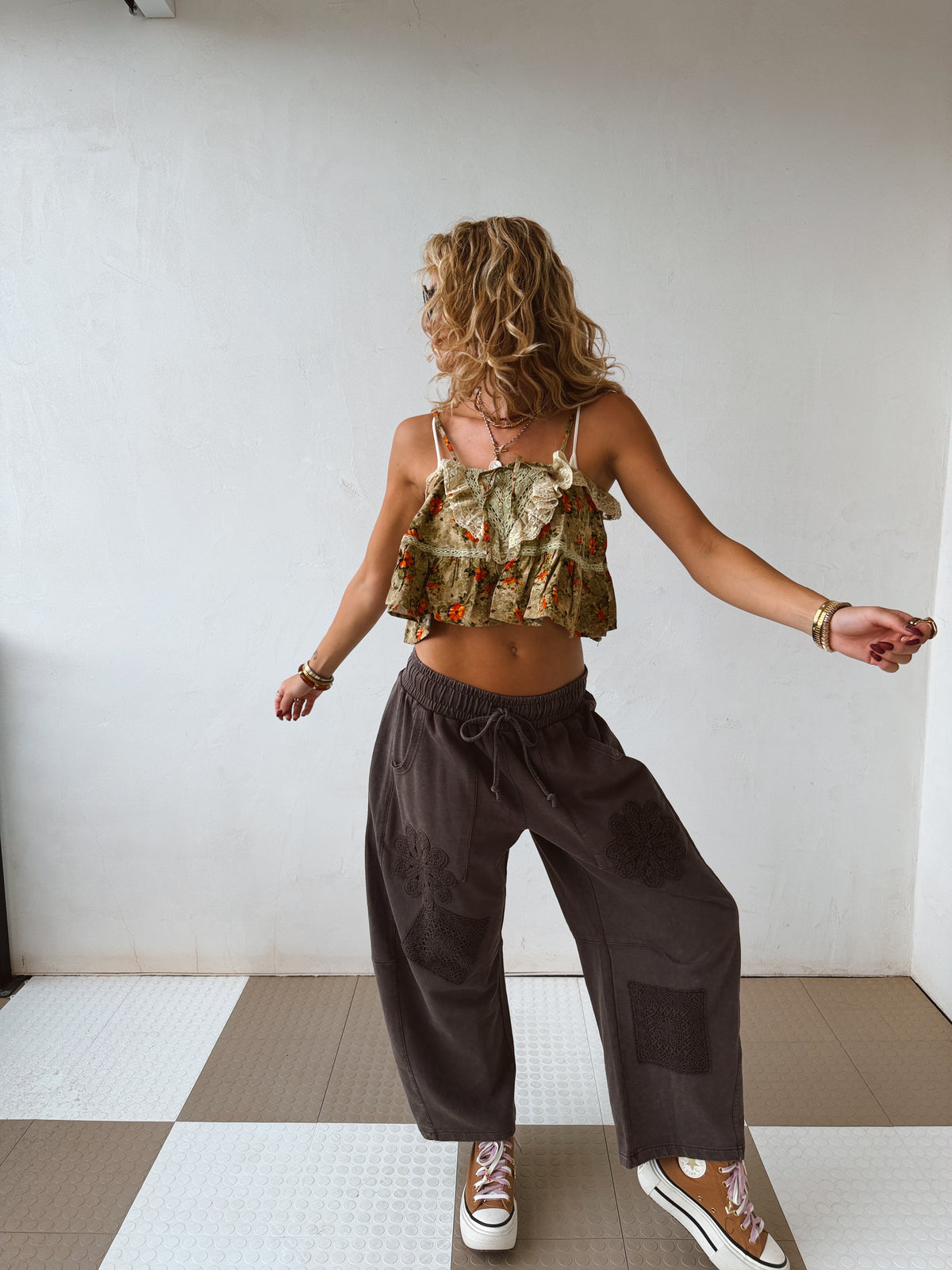 Flower Child Barrel Pants