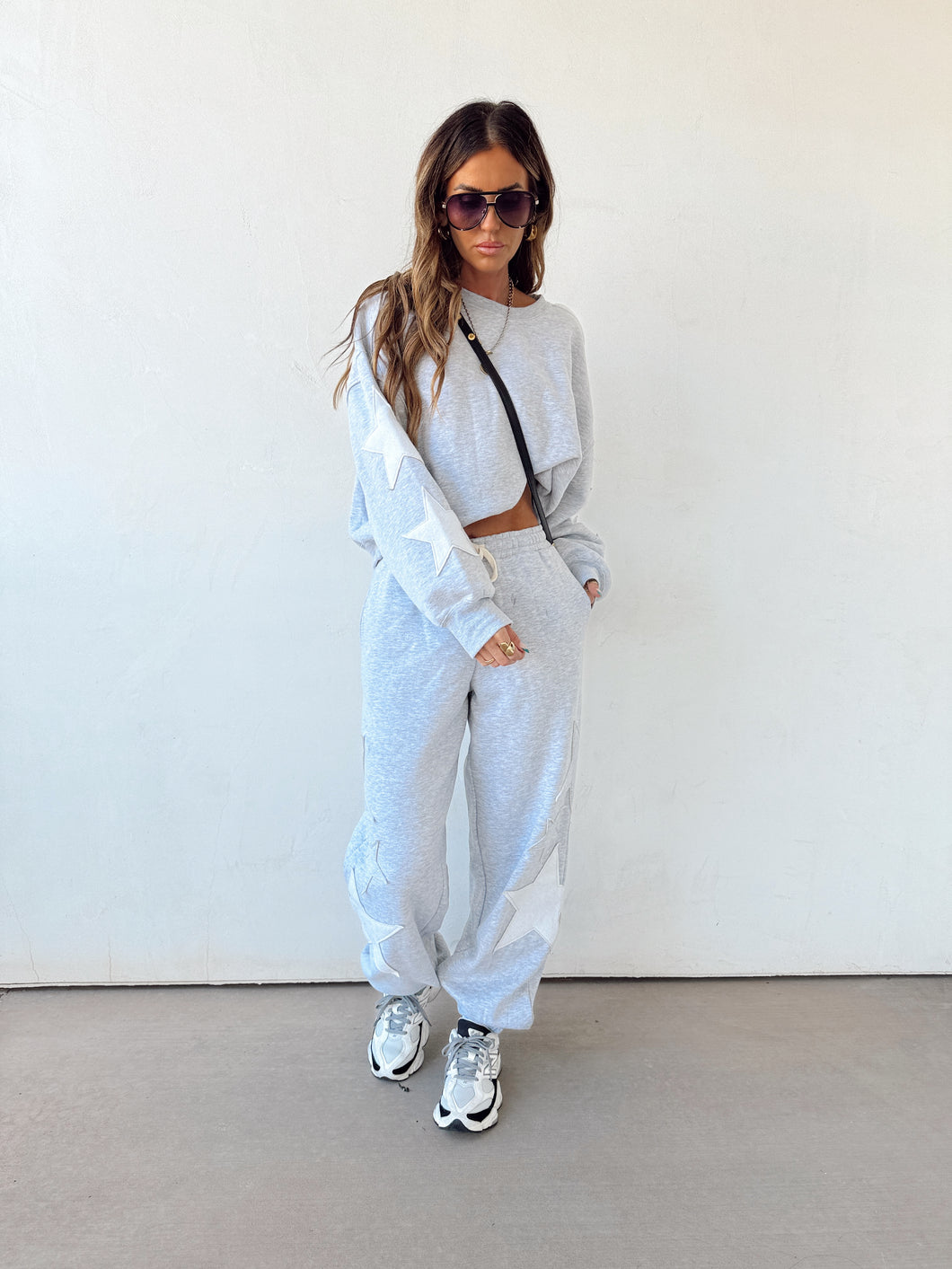 Varsity Sweat Set//Gray