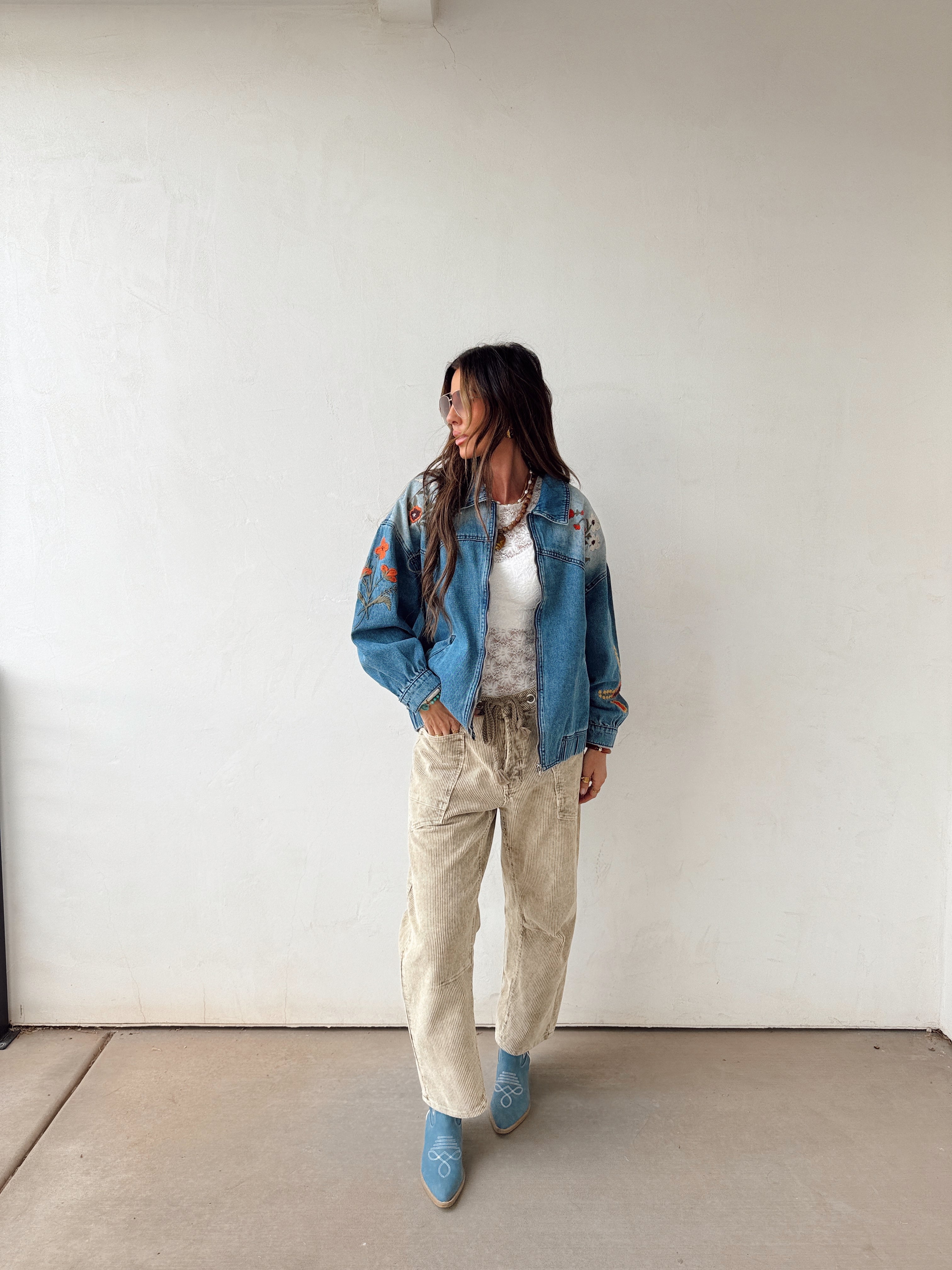 Birch Corduroy Barrel Pants