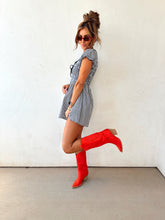 Load image into Gallery viewer, Annie Gingham Romper
