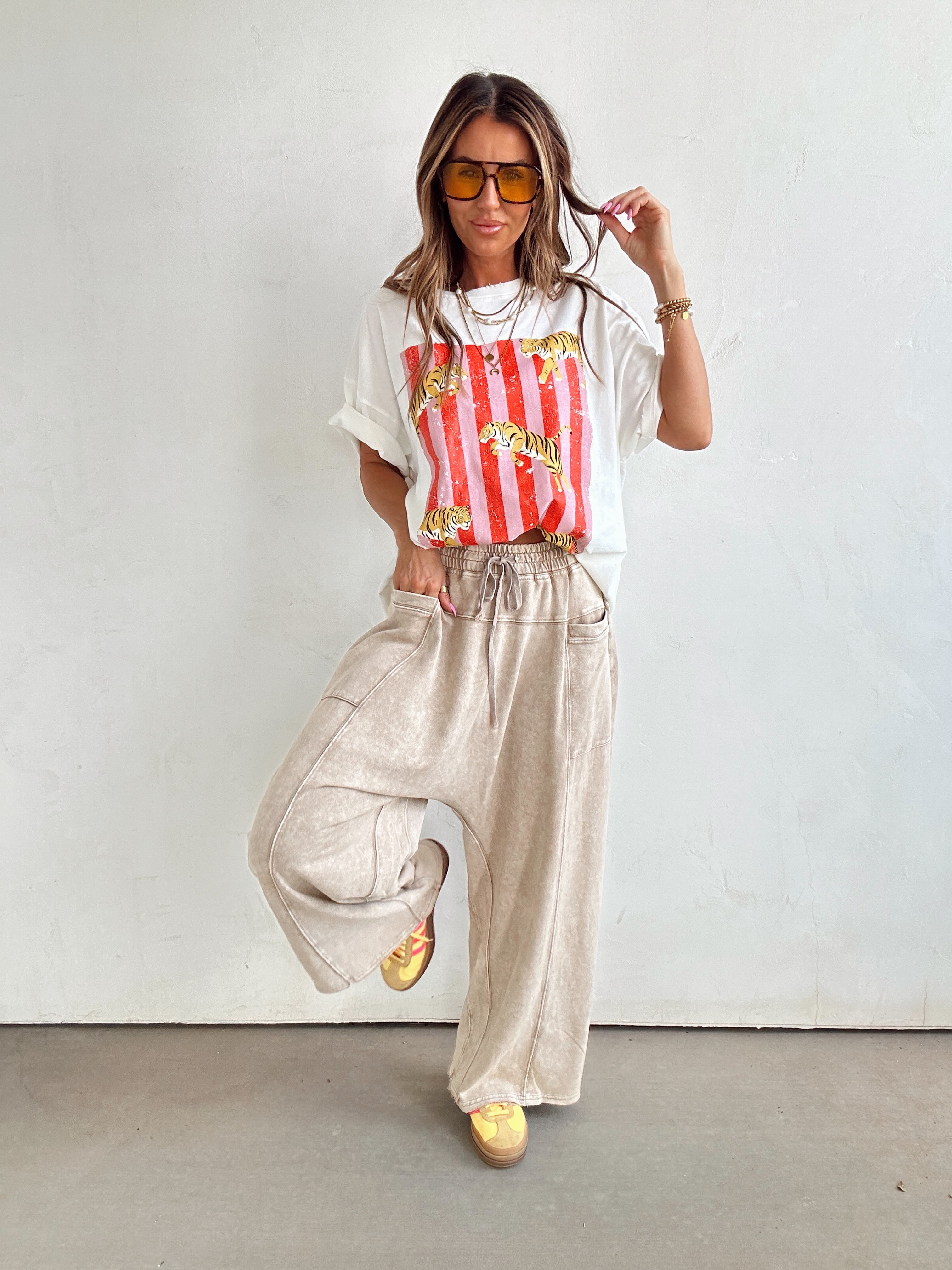 Cold Plunge Harem Pants//Mocha