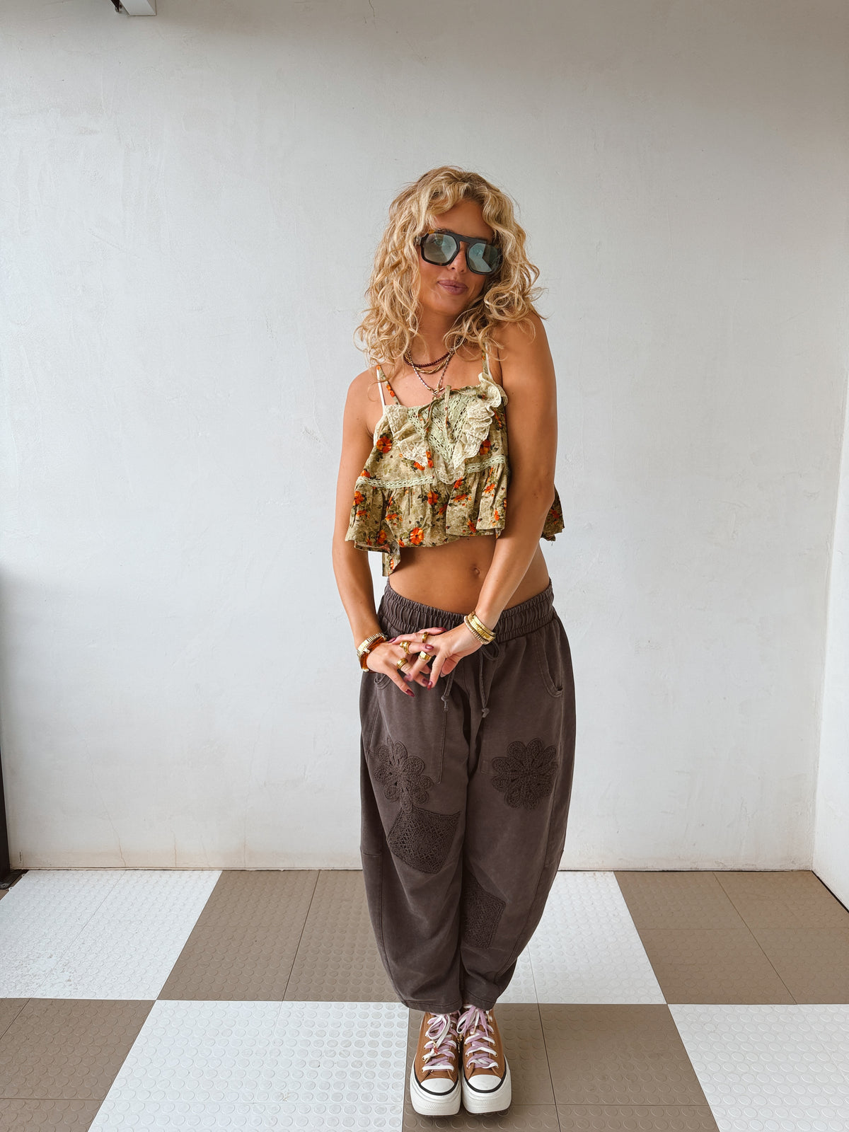 Flower Child Barrel Pants