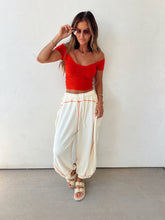 Load image into Gallery viewer, Touchdown Joggers//Cream (Ships 10/10)
