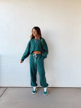 Load image into Gallery viewer, Varsity Sweat Set//Forest

