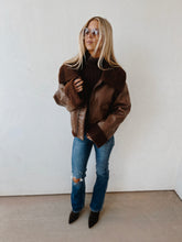 Load image into Gallery viewer, Dove Leather Bomber Jacket
