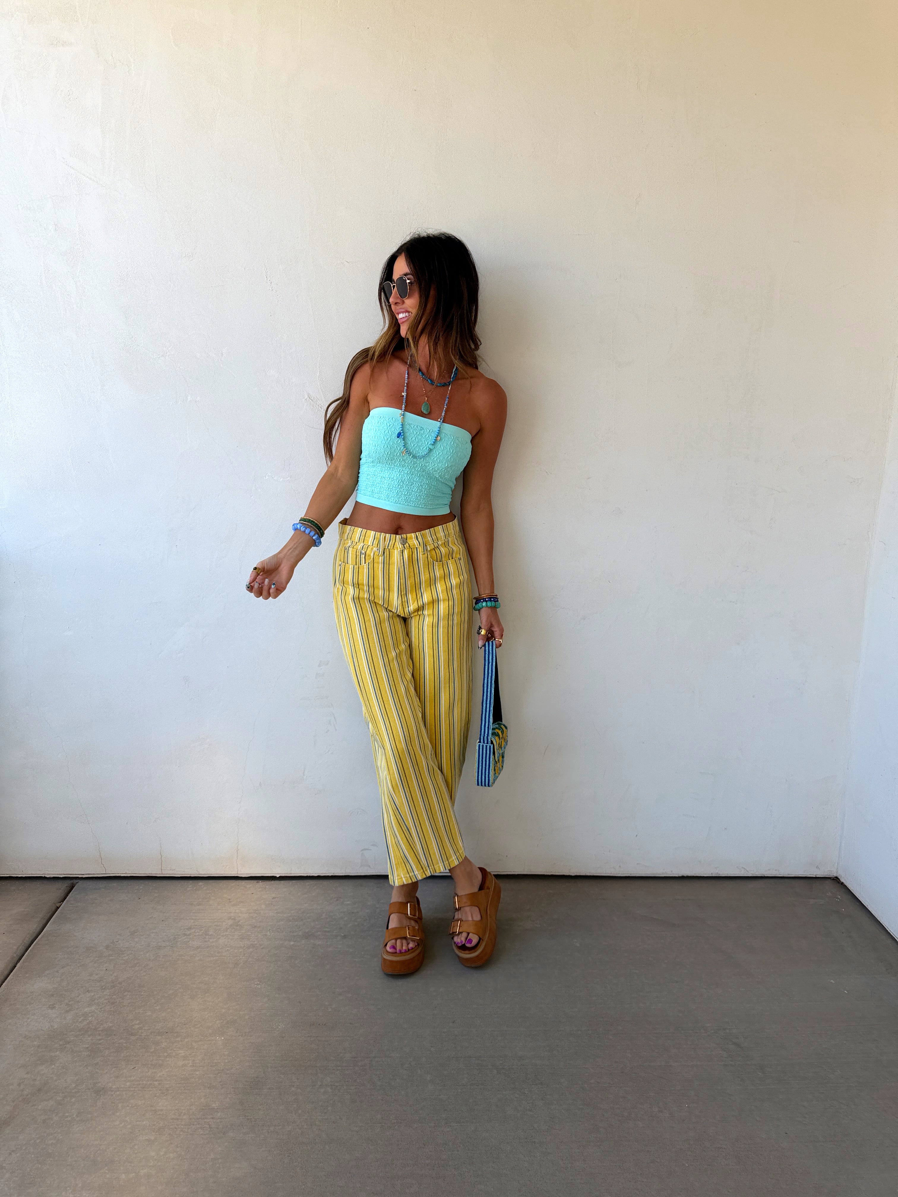 Sorrento Stripe Barrel Jeans