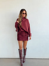 Load image into Gallery viewer, Red Wine Supernova Skirt
