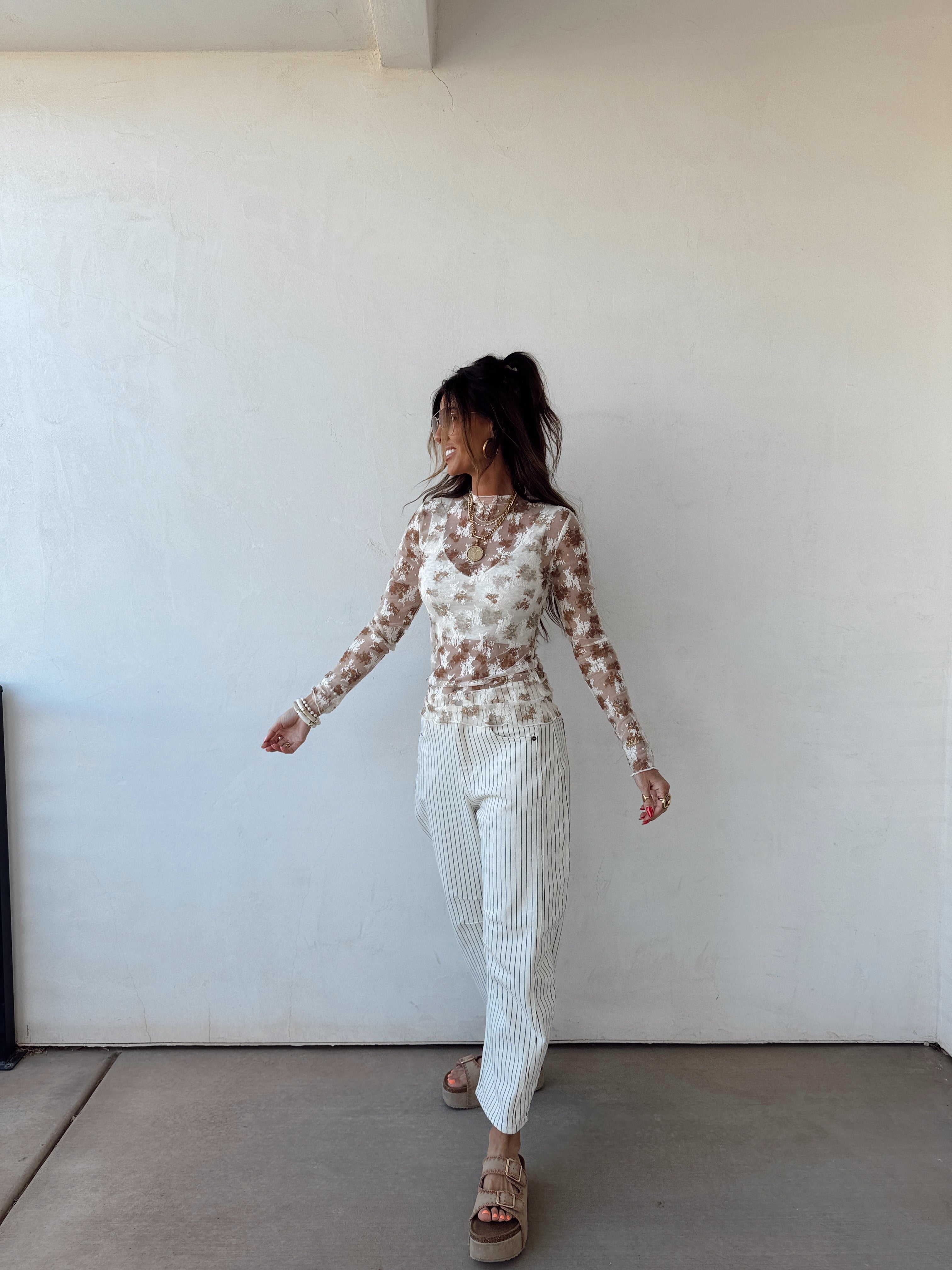 Desert Petal Lace Top