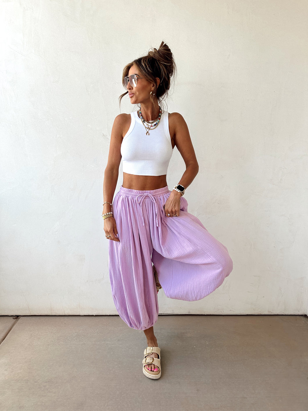 Orchid Balloon Pants