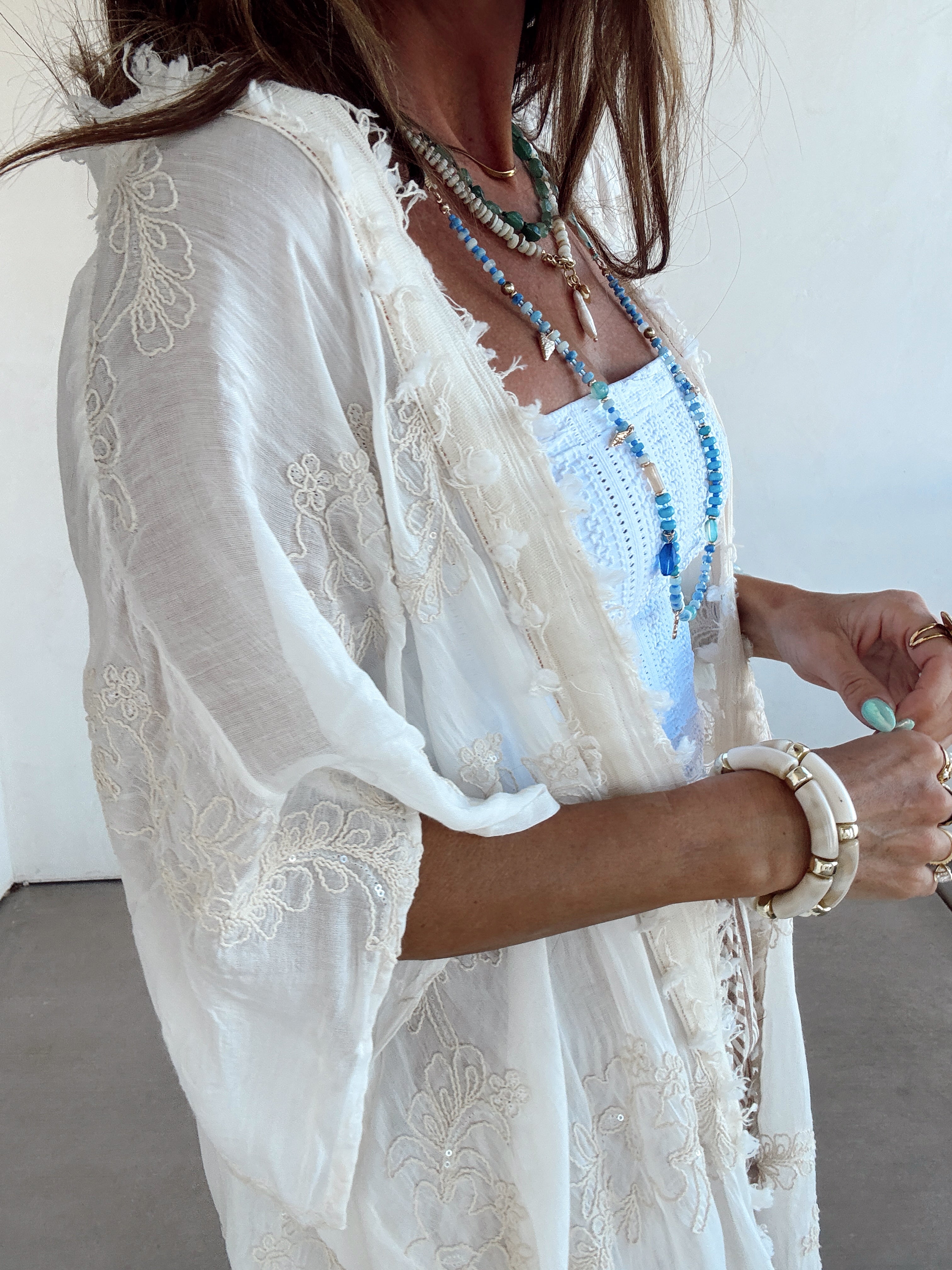 Ivory Breeze Kimono