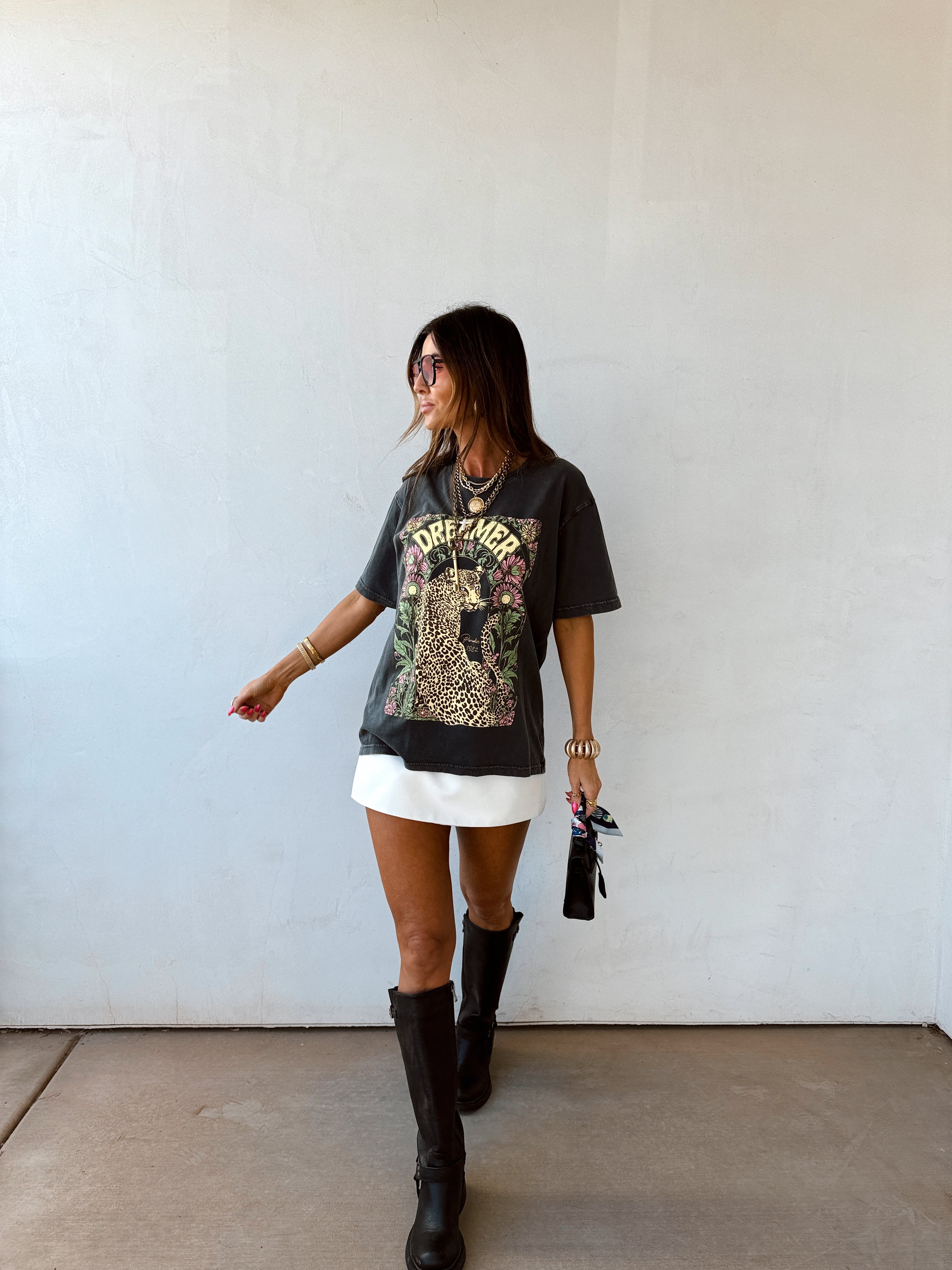 Dreamer Cheetah Graphic Tee