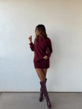 Load image into Gallery viewer, Burgundy Moon Sweater
