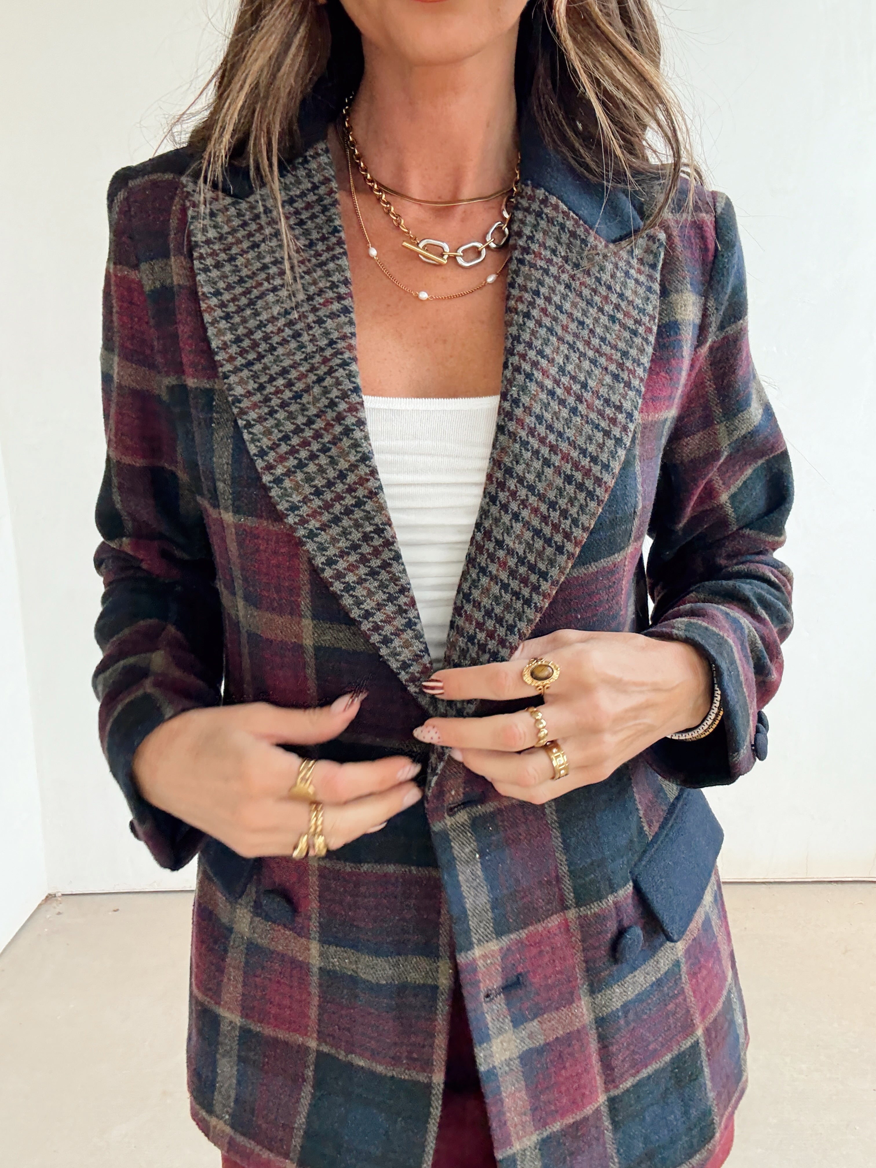 Plaid Schoolgirl Blazer
