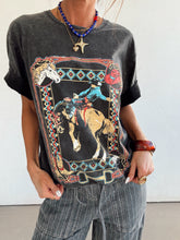 Load image into Gallery viewer, Save a Cowboy Graphic Tee//Black
