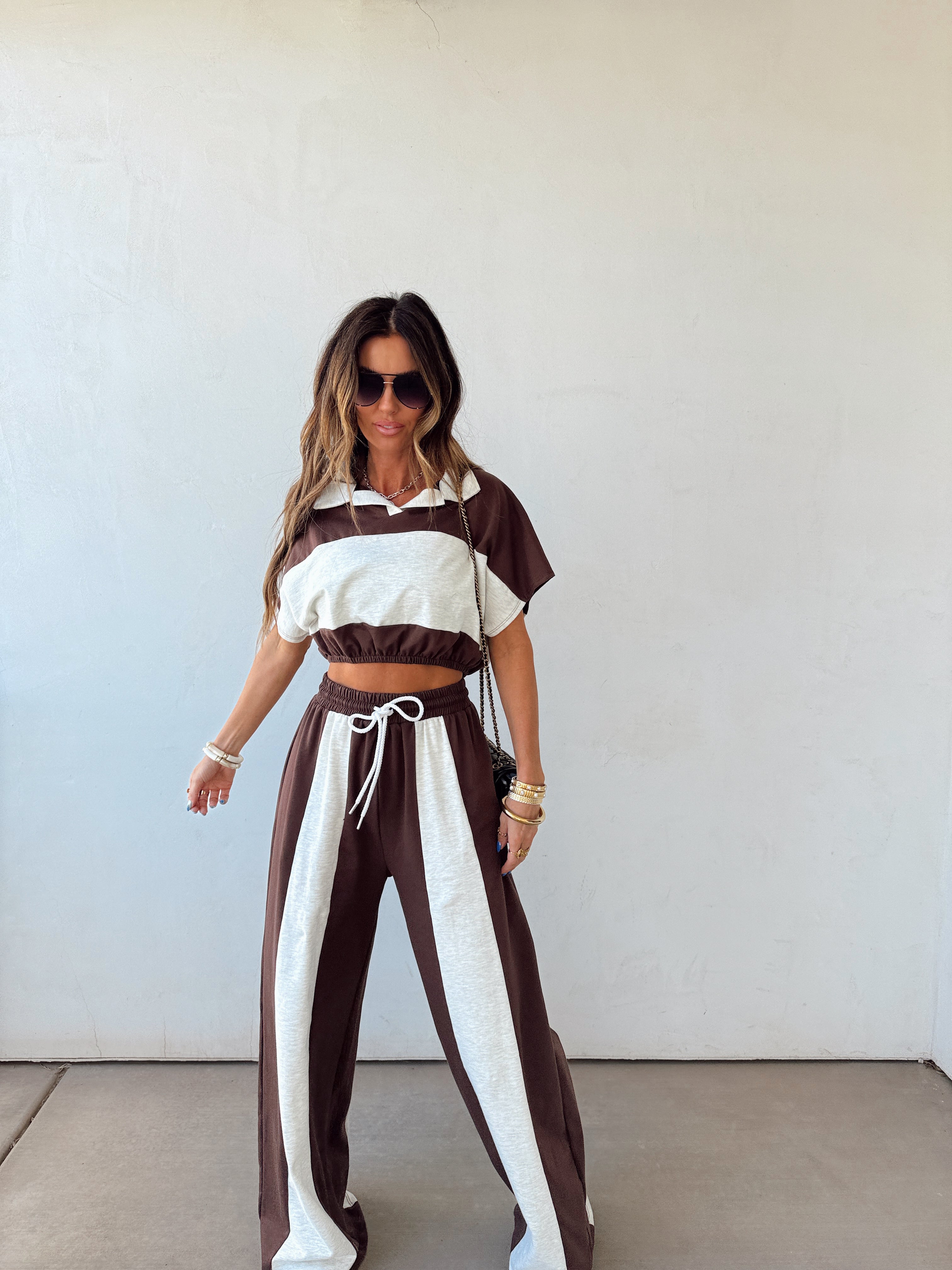 Espresso Stripe Set