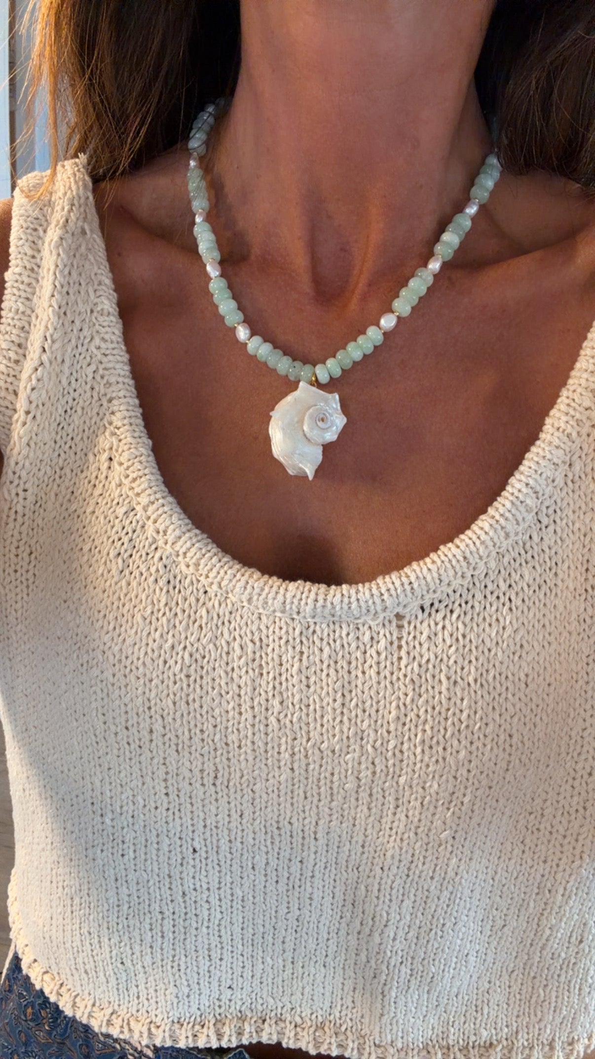 Seafoam Cascade Necklace