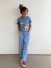 Load image into Gallery viewer, Save a Cowboy Graphic Tee//Blue
