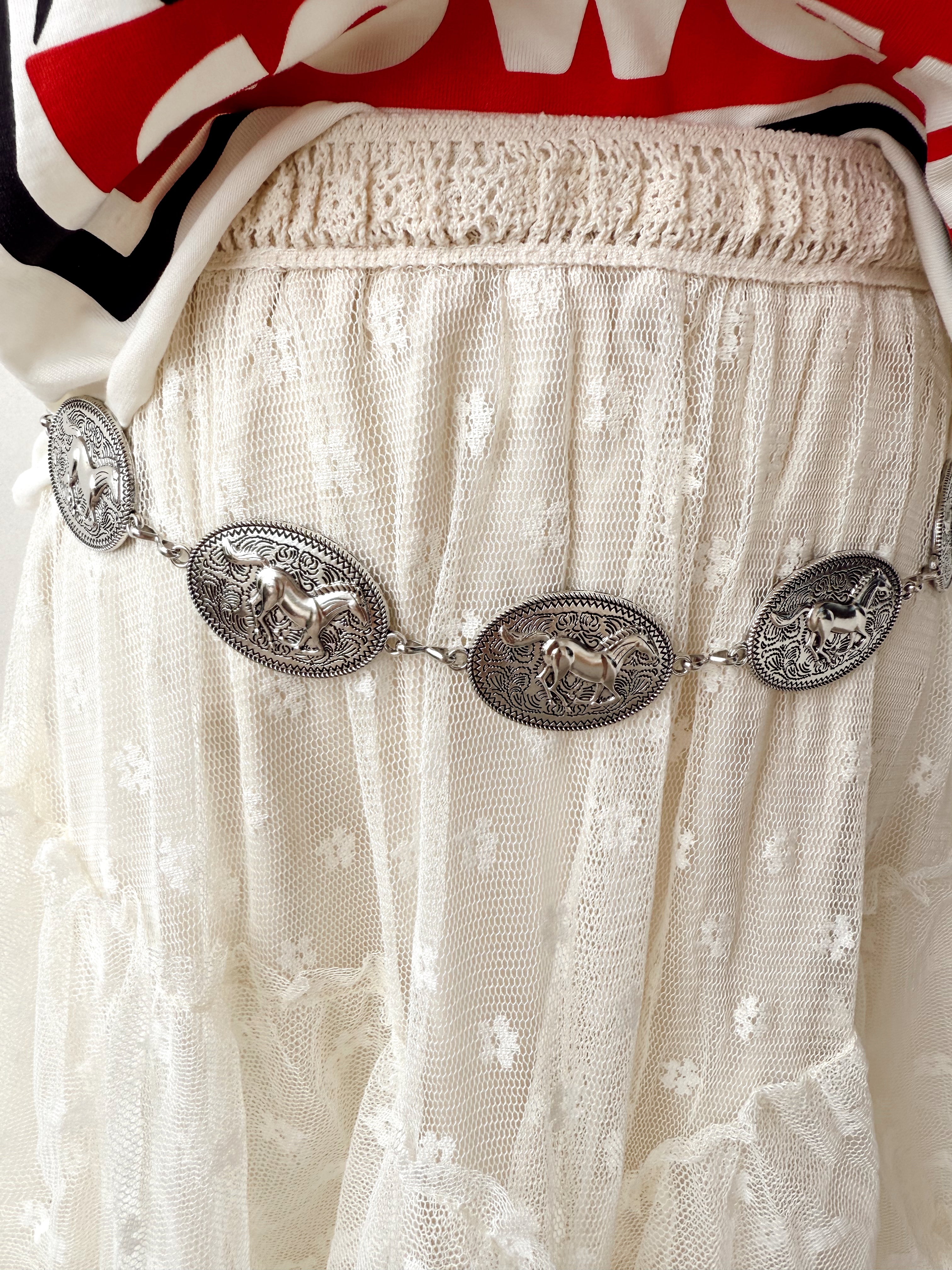 Pony Coin Concho Belt