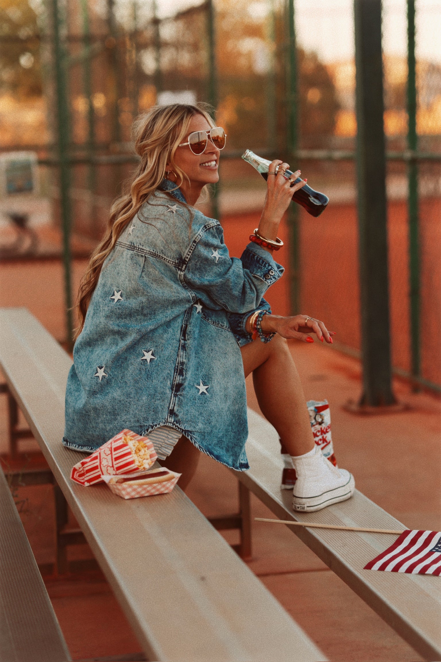 Milky Way Denim Shacket