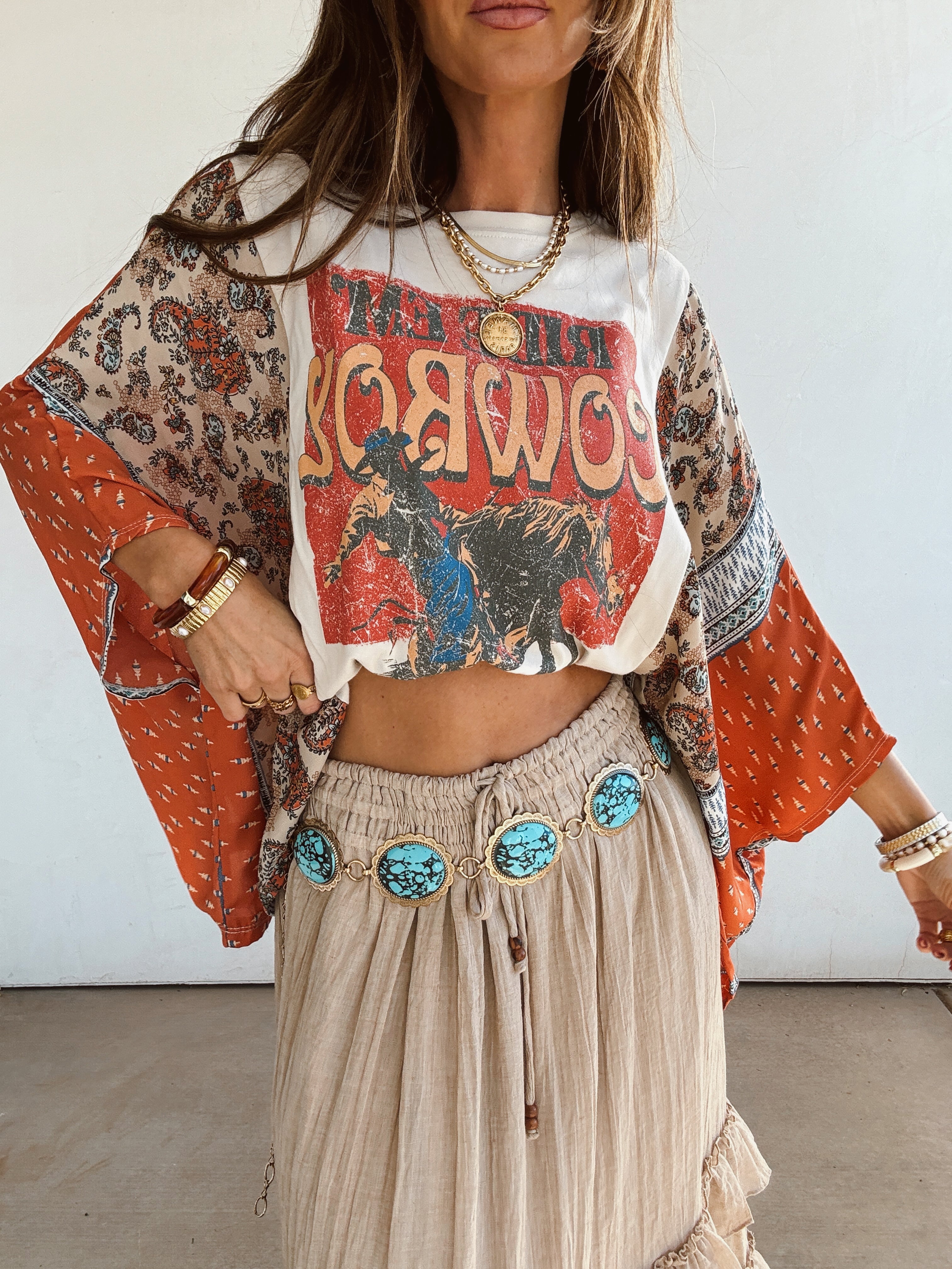 Turqs Gem Chain Belt