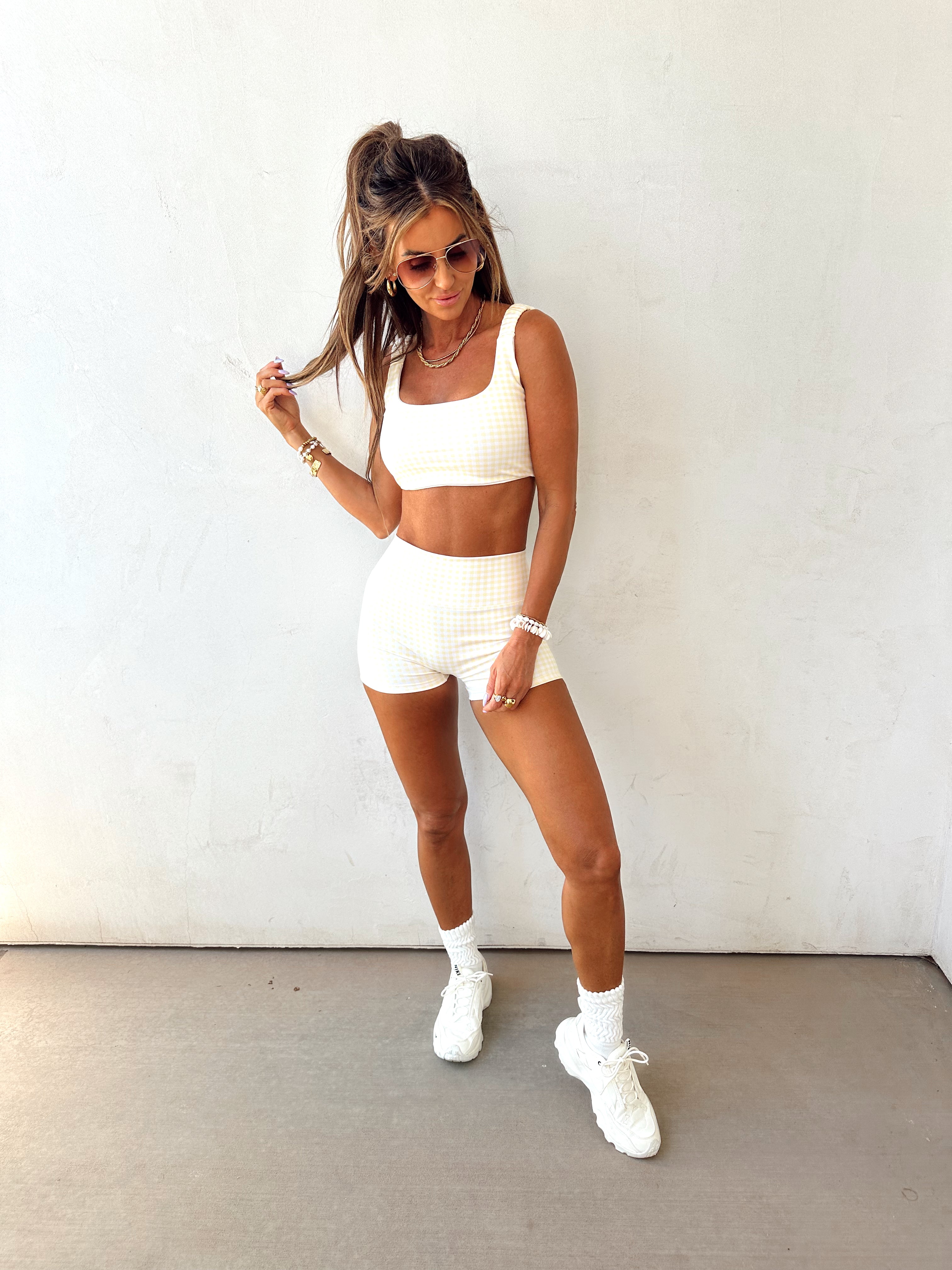 Hello Honey Gingham Bra