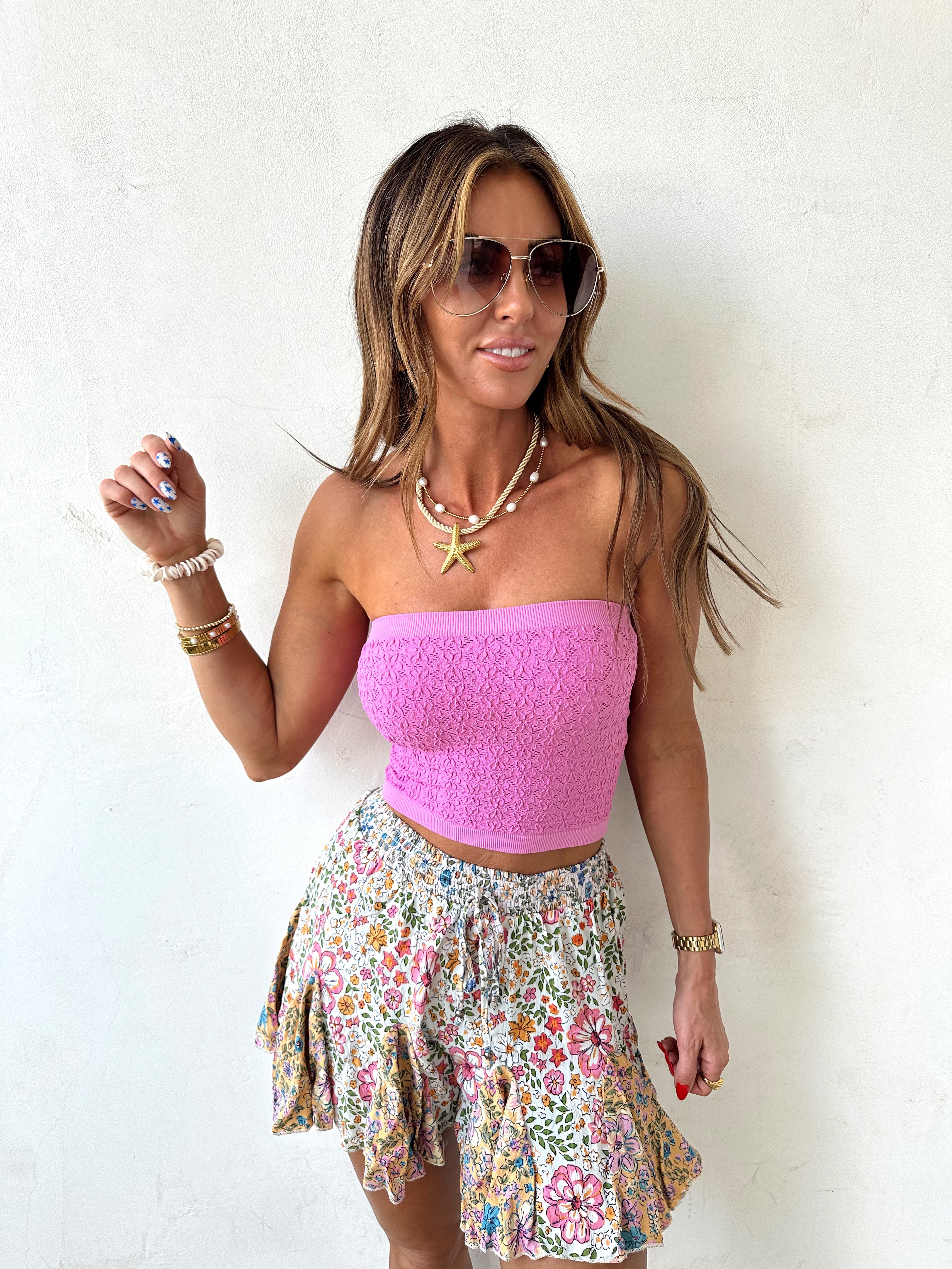 Sunlit Flowers Butterfly Skort