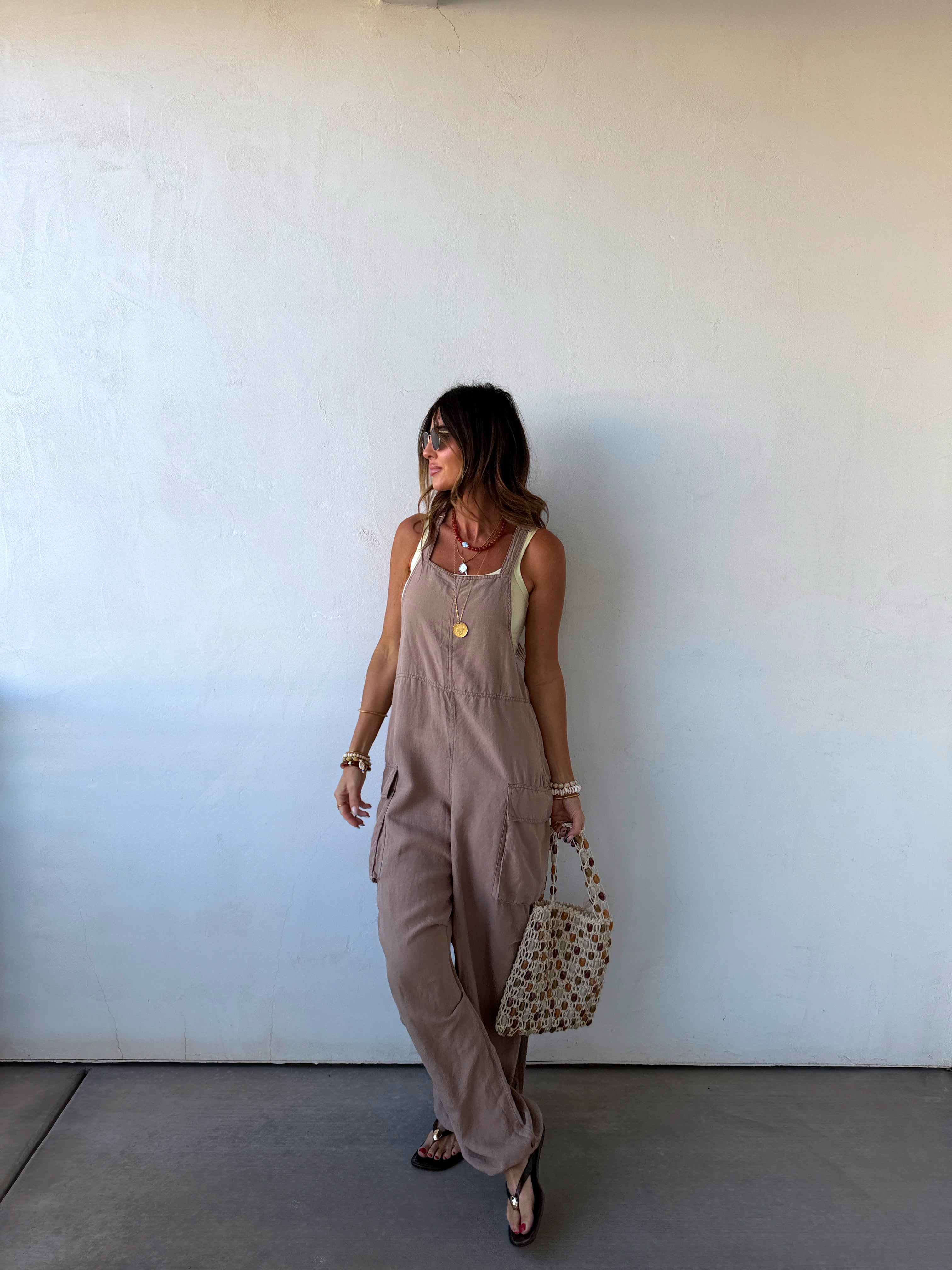 Cool-Girl Cargo Overalls