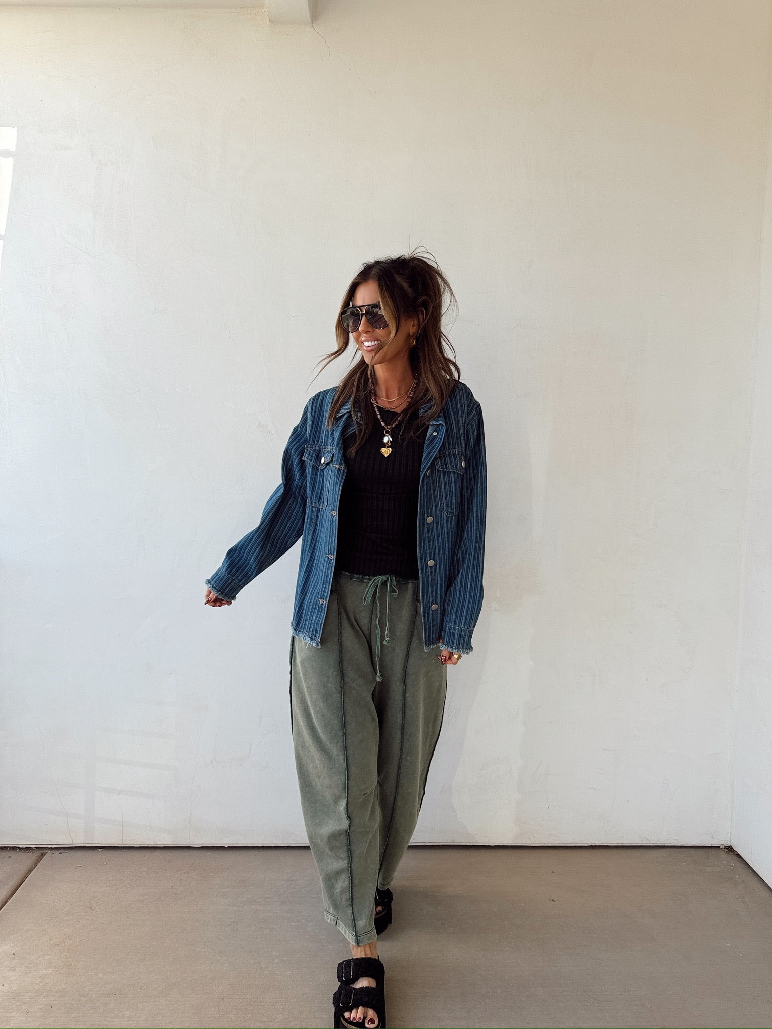 Cool And Collared Denim Jacket