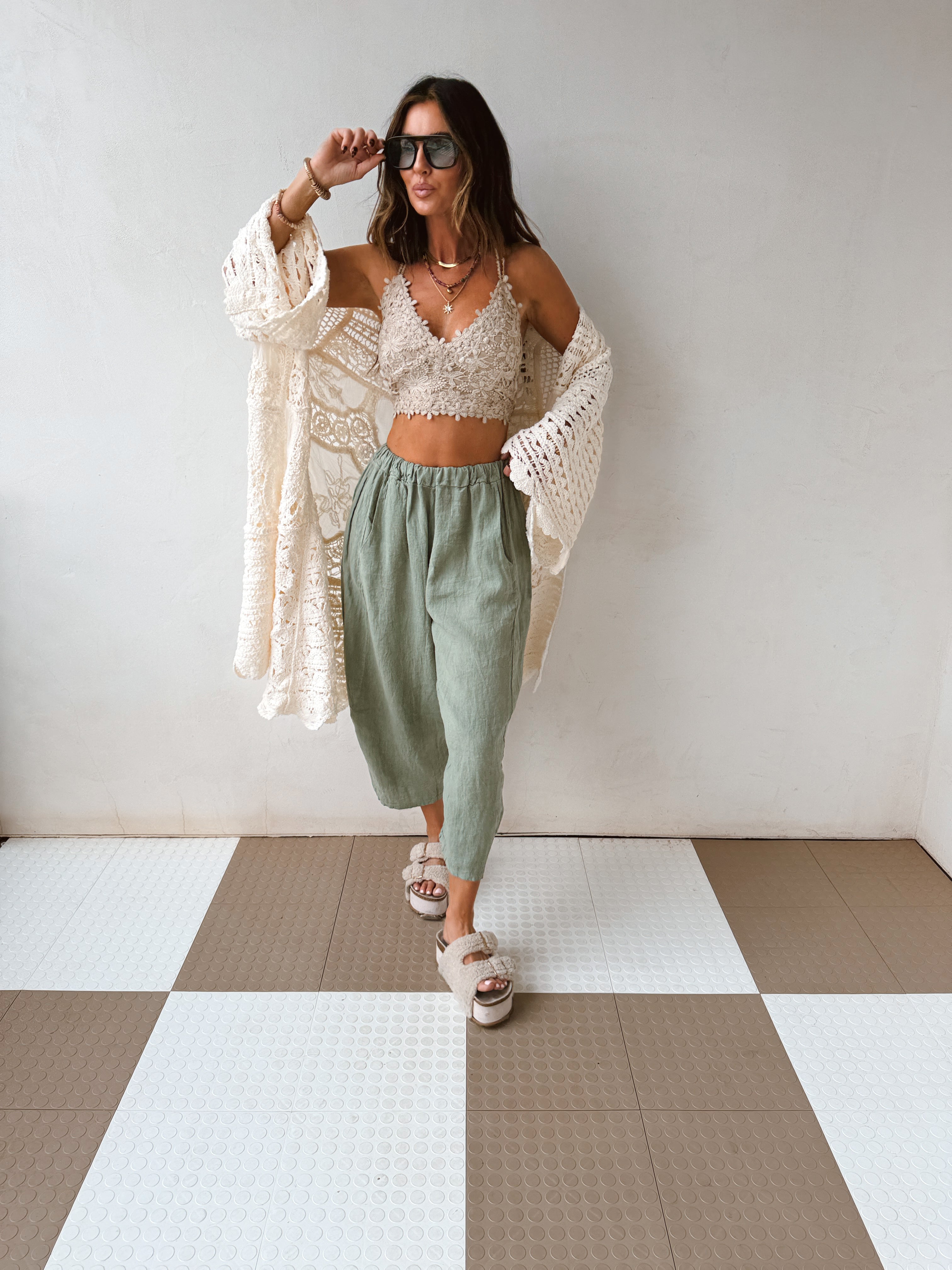Herbal Linen Pants