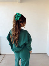 Load image into Gallery viewer, Varsity Sweat Set//Forest
