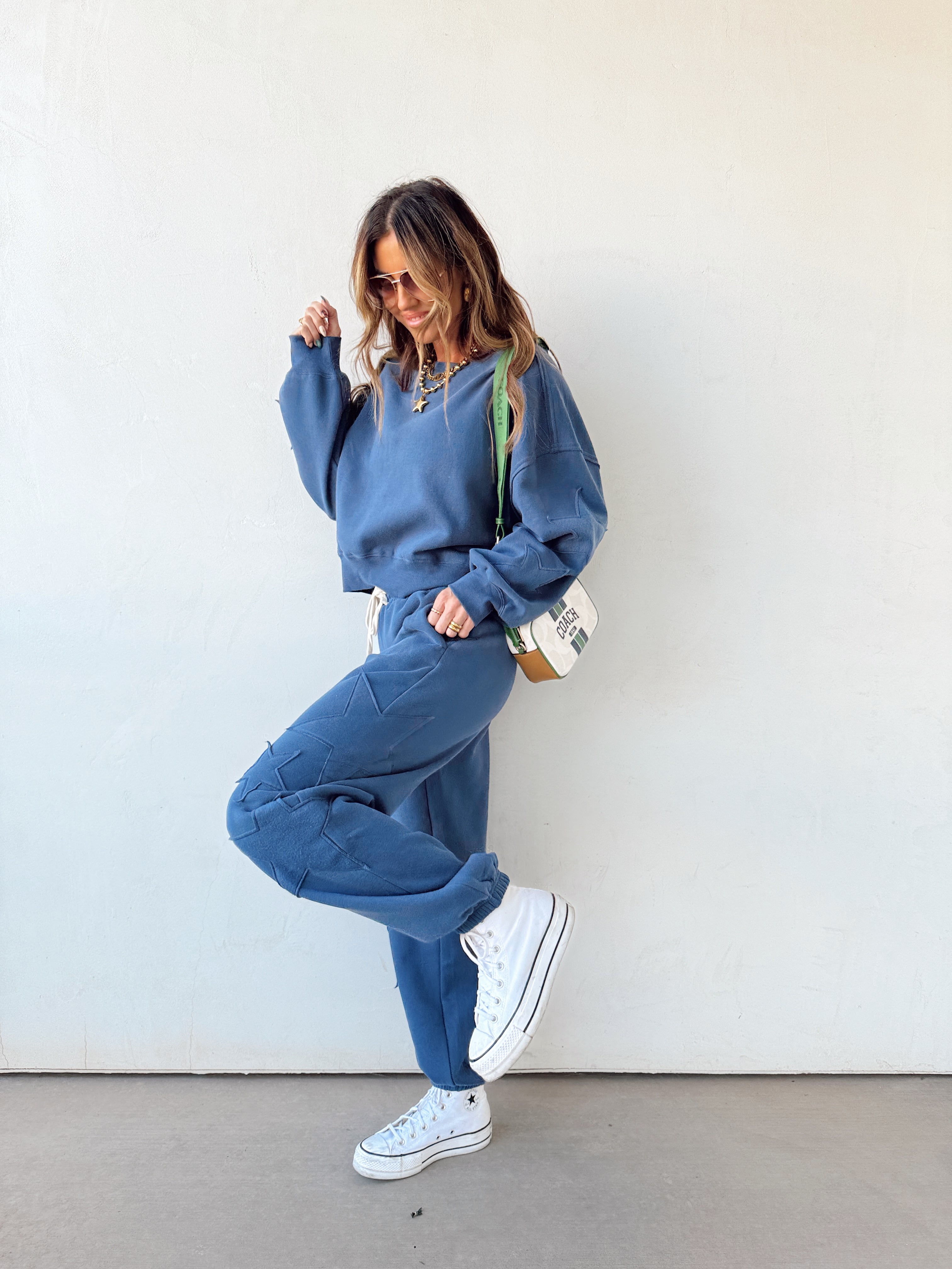 Varsity Sweat Set//Navy