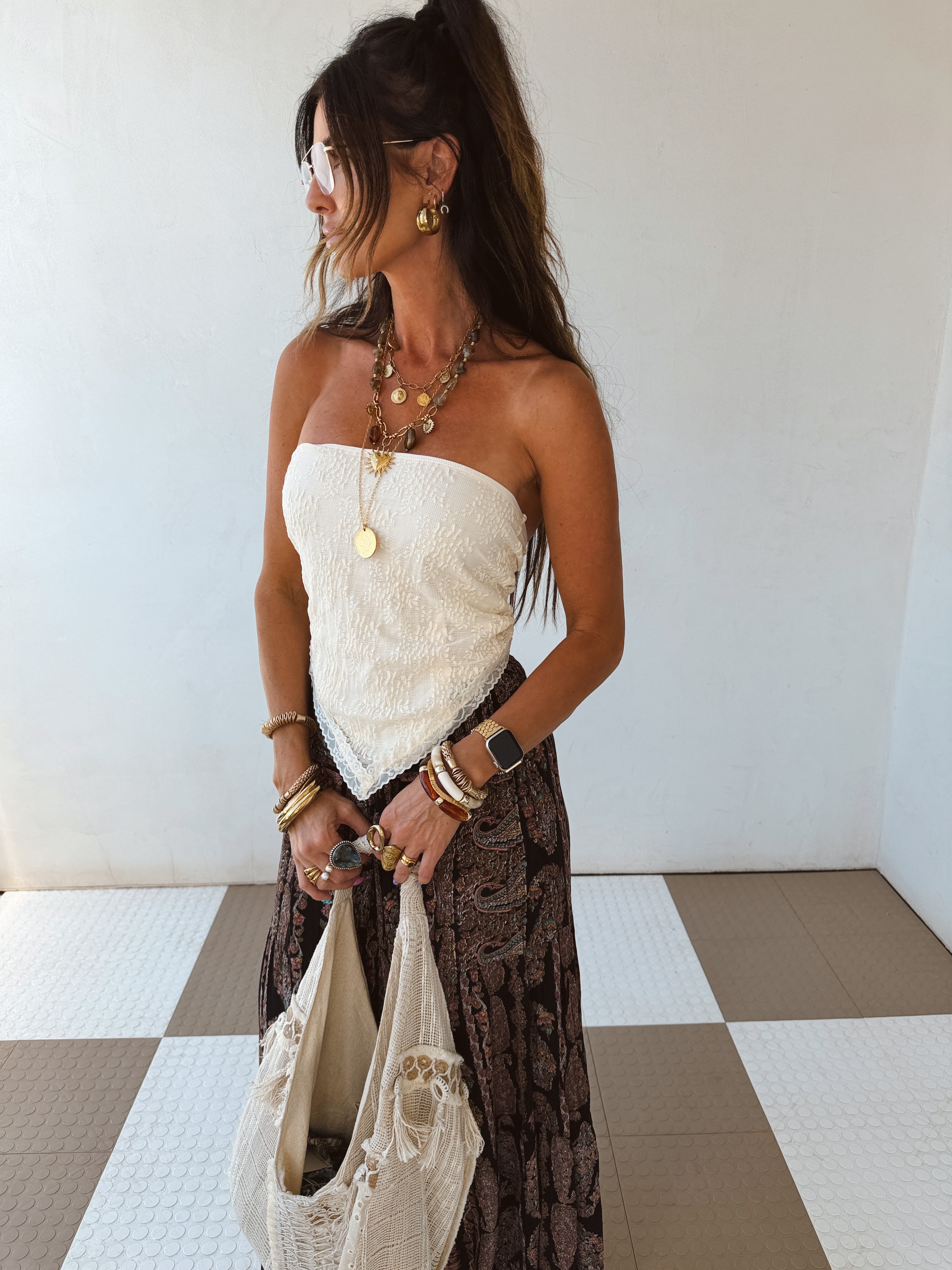 Swan Scarf Top