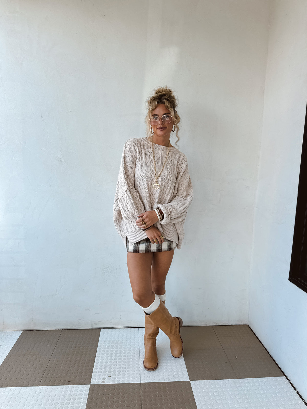 Ember Plaid Skirt